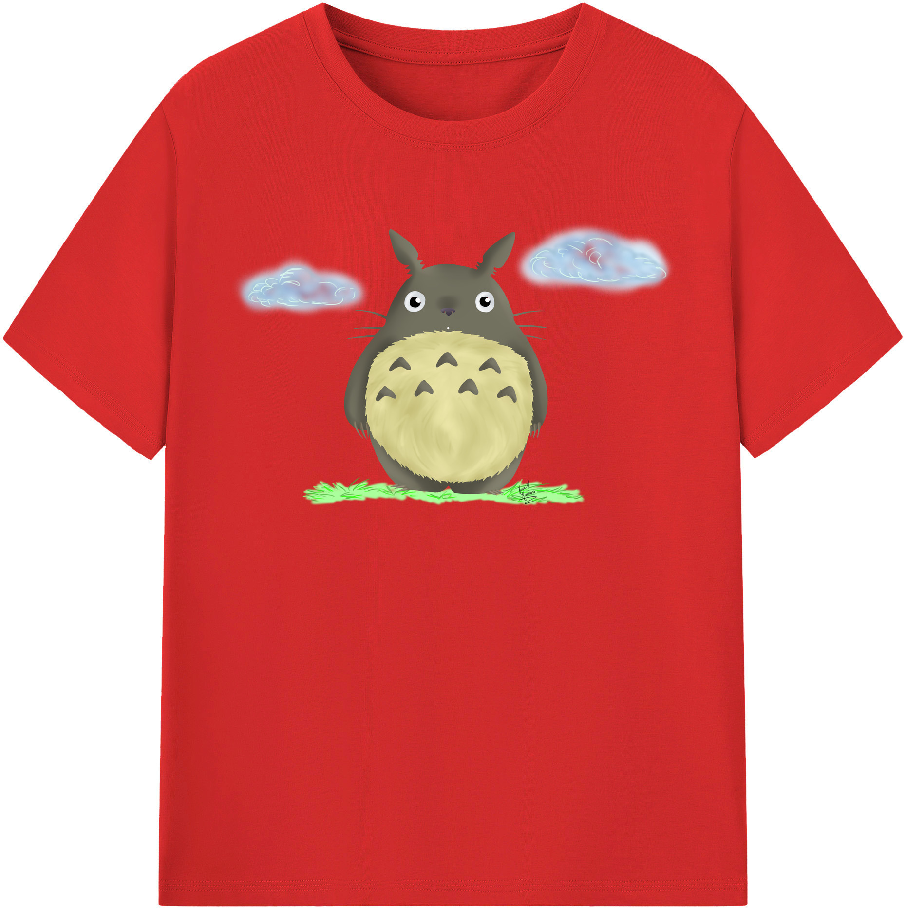 （画像用） となりのトトロ 草壁メイ 草壁サツキ My Neighbor Totoro Satsuki Kusakabe Mei Kusakabe レディースカジュアルプリントTシャツ（綿100％）