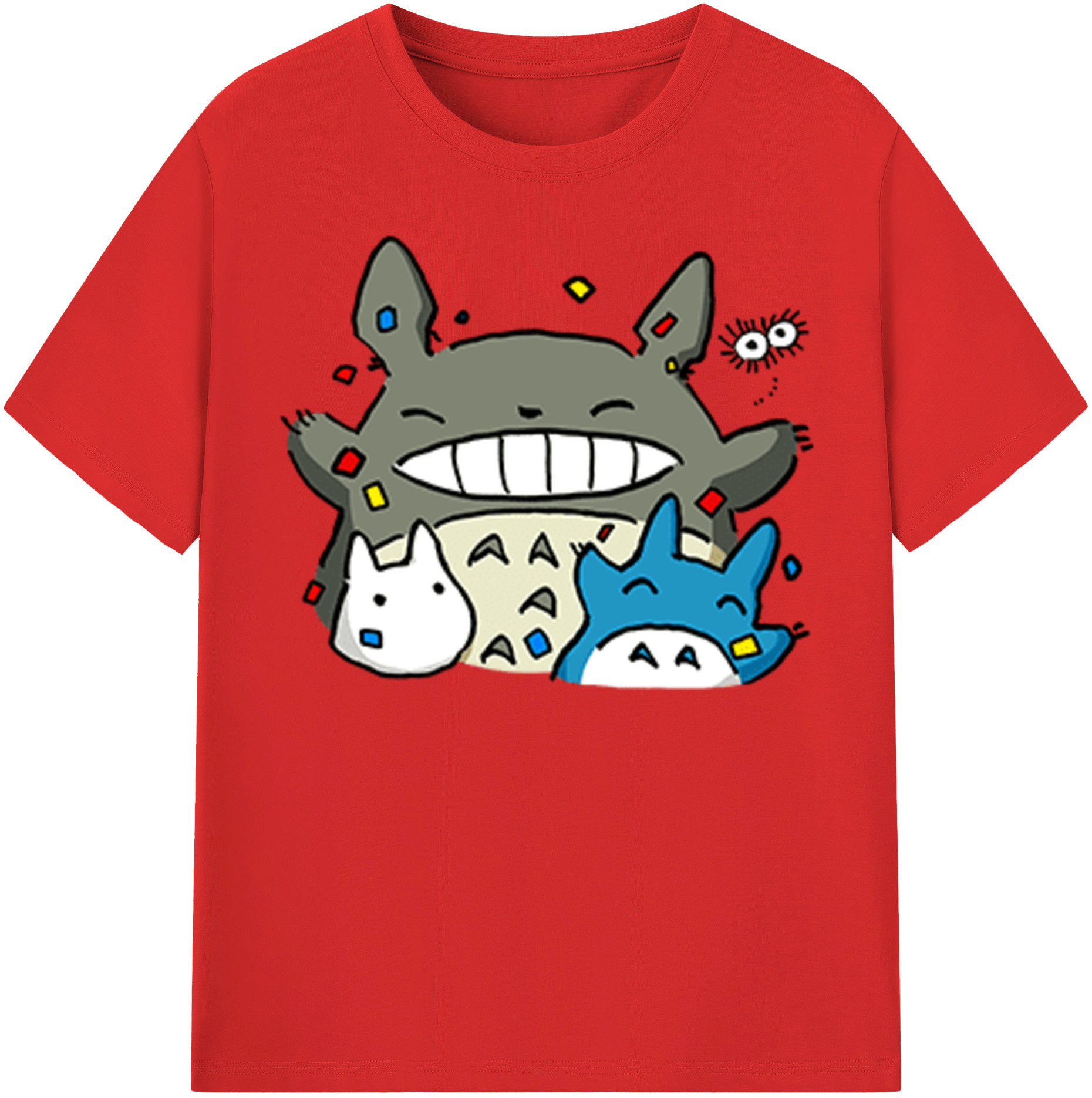 （画像用） となりのトトロ 草壁メイ 草壁サツキ My Neighbor Totoro Satsuki Kusakabe Mei Kusakabe レディースカジュアルプリントTシャツ（綿100％）