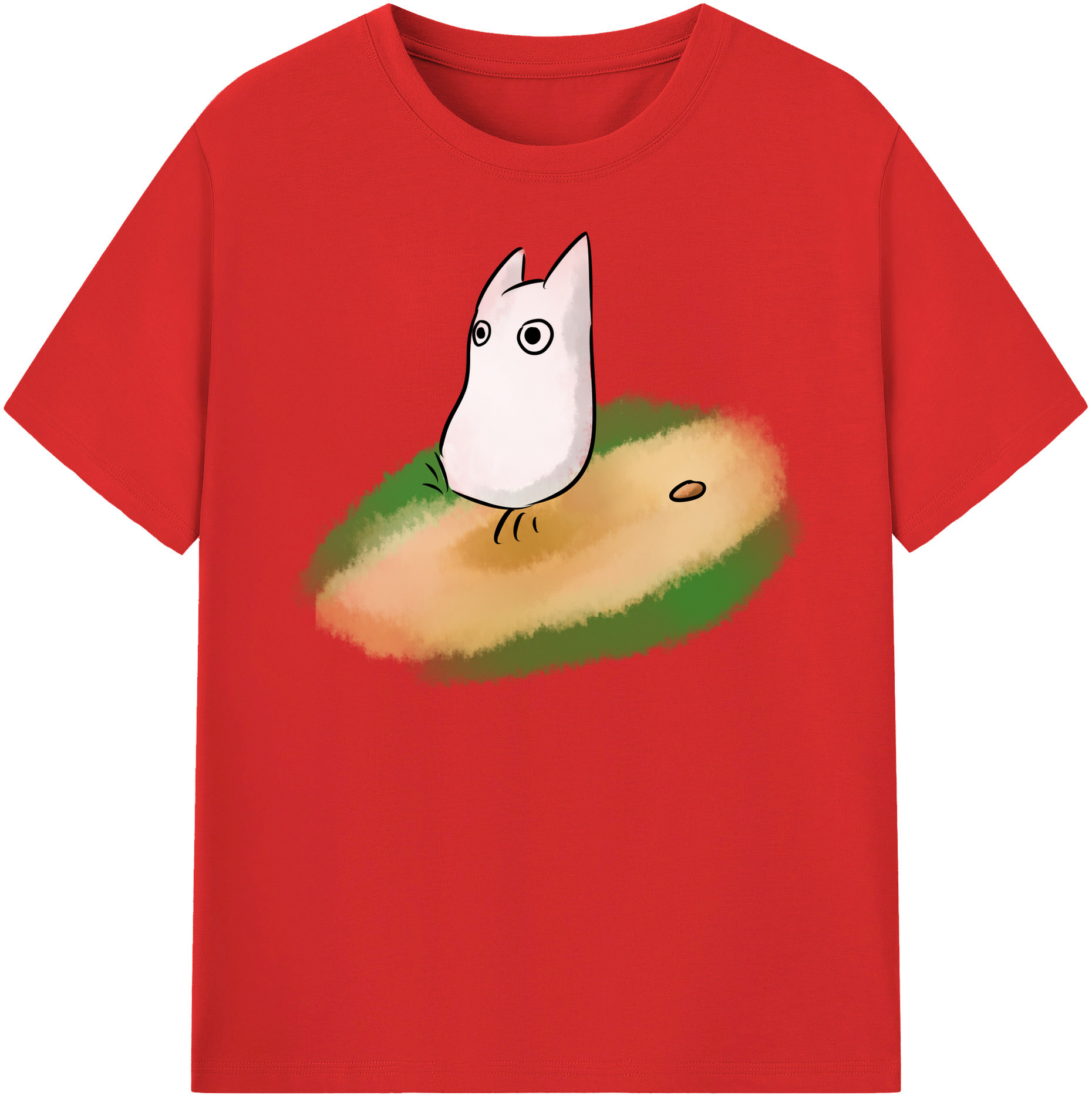 （画像用） となりのトトロ 草壁メイ 草壁サツキ My Neighbor Totoro Satsuki Kusakabe Mei Kusakabe レディースカジュアルプリントTシャツ（綿100％）