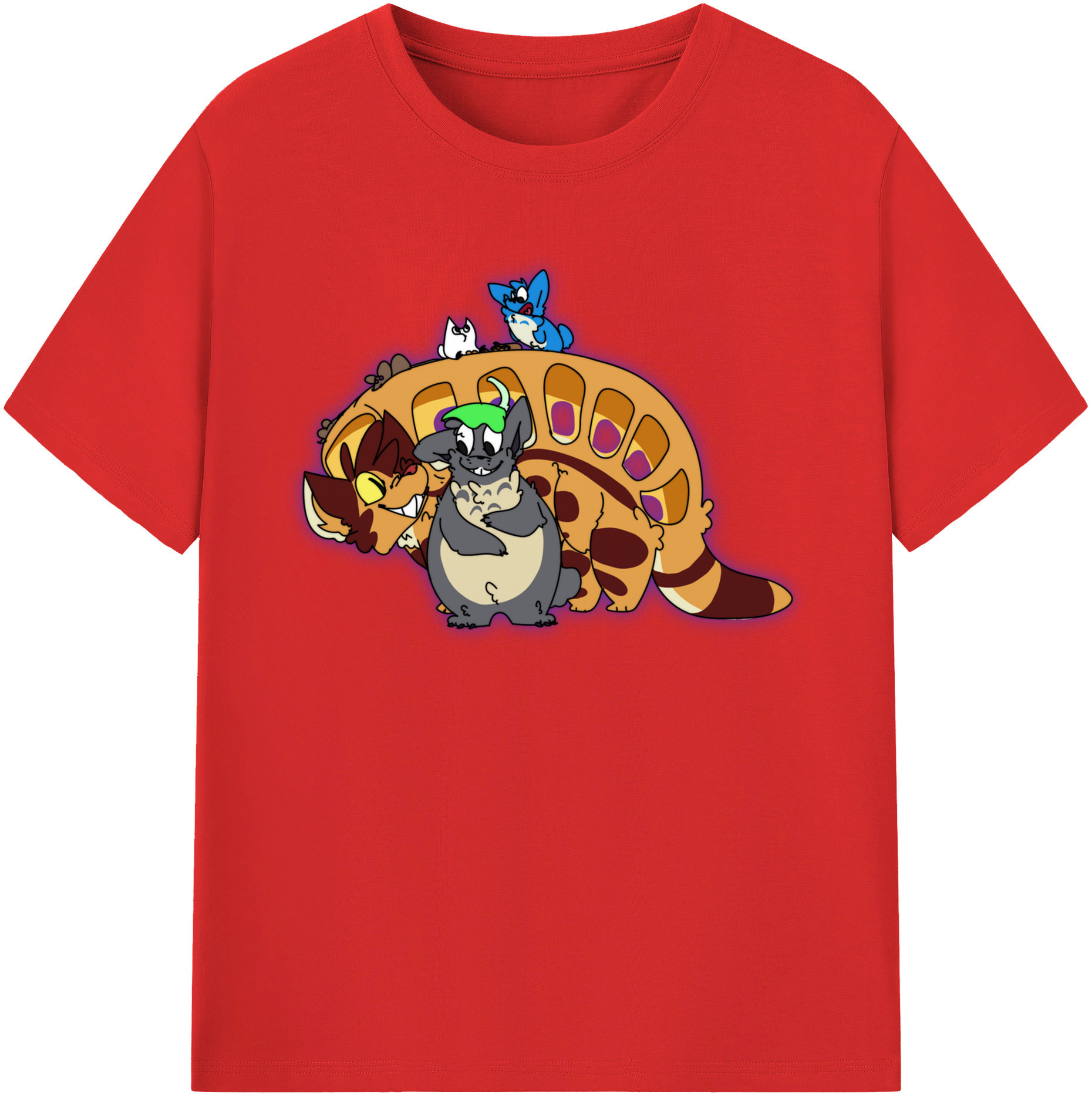 （画像用） となりのトトロ 草壁メイ 草壁サツキ My Neighbor Totoro Satsuki Kusakabe Mei Kusakabe レディースカジュアルプリントTシャツ（綿100％）