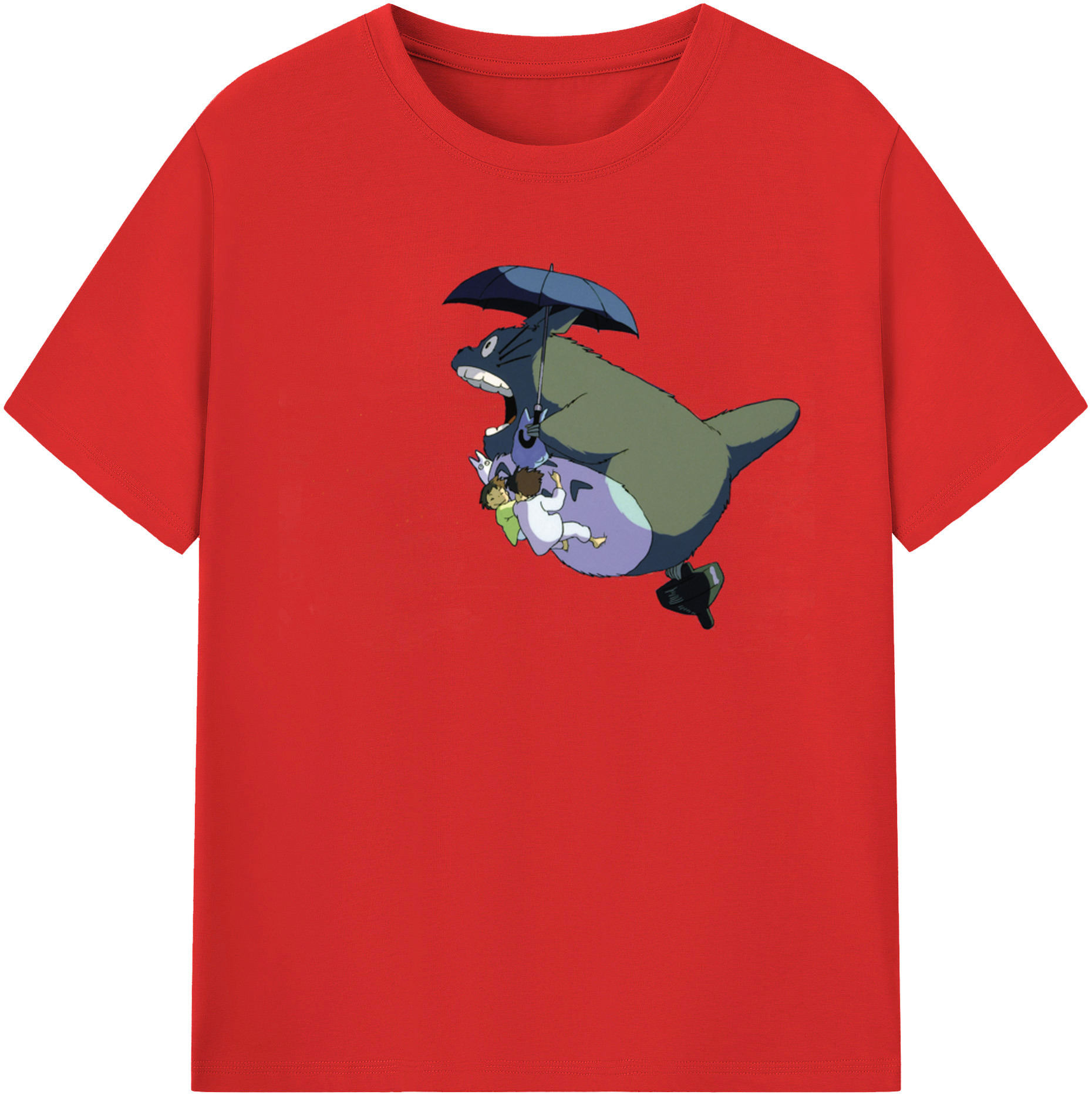 （画像用） となりのトトロ 草壁メイ 草壁サツキ My Neighbor Totoro Satsuki Kusakabe Mei Kusakabe レディースカジュアルプリントTシャツ（綿100％）