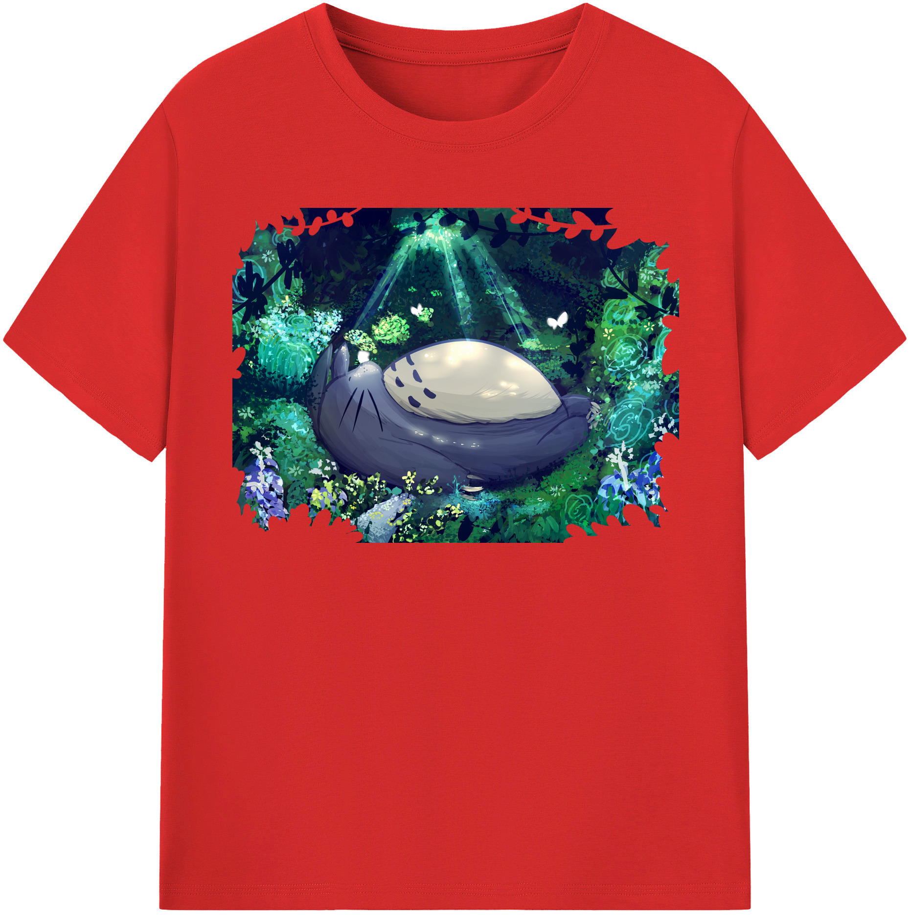 （画像用） となりのトトロ 草壁メイ 草壁サツキ My Neighbor Totoro Satsuki Kusakabe Mei Kusakabe レディースカジュアルプリントTシャツ（綿100％）