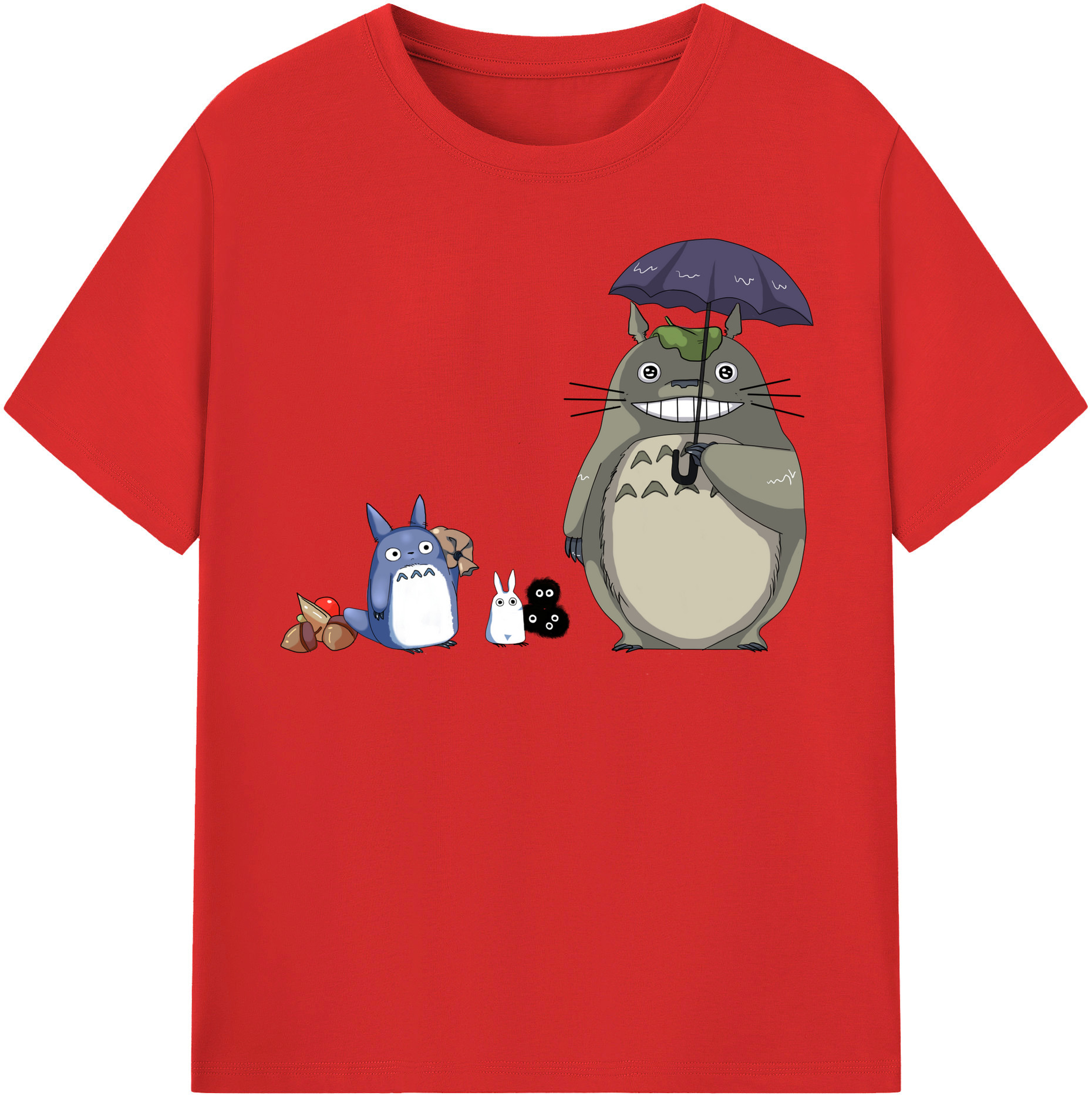 （画像用） となりのトトロ 草壁メイ 草壁サツキ My Neighbor Totoro Satsuki Kusakabe Mei Kusakabe レディースカジュアルプリントTシャツ（綿100％）