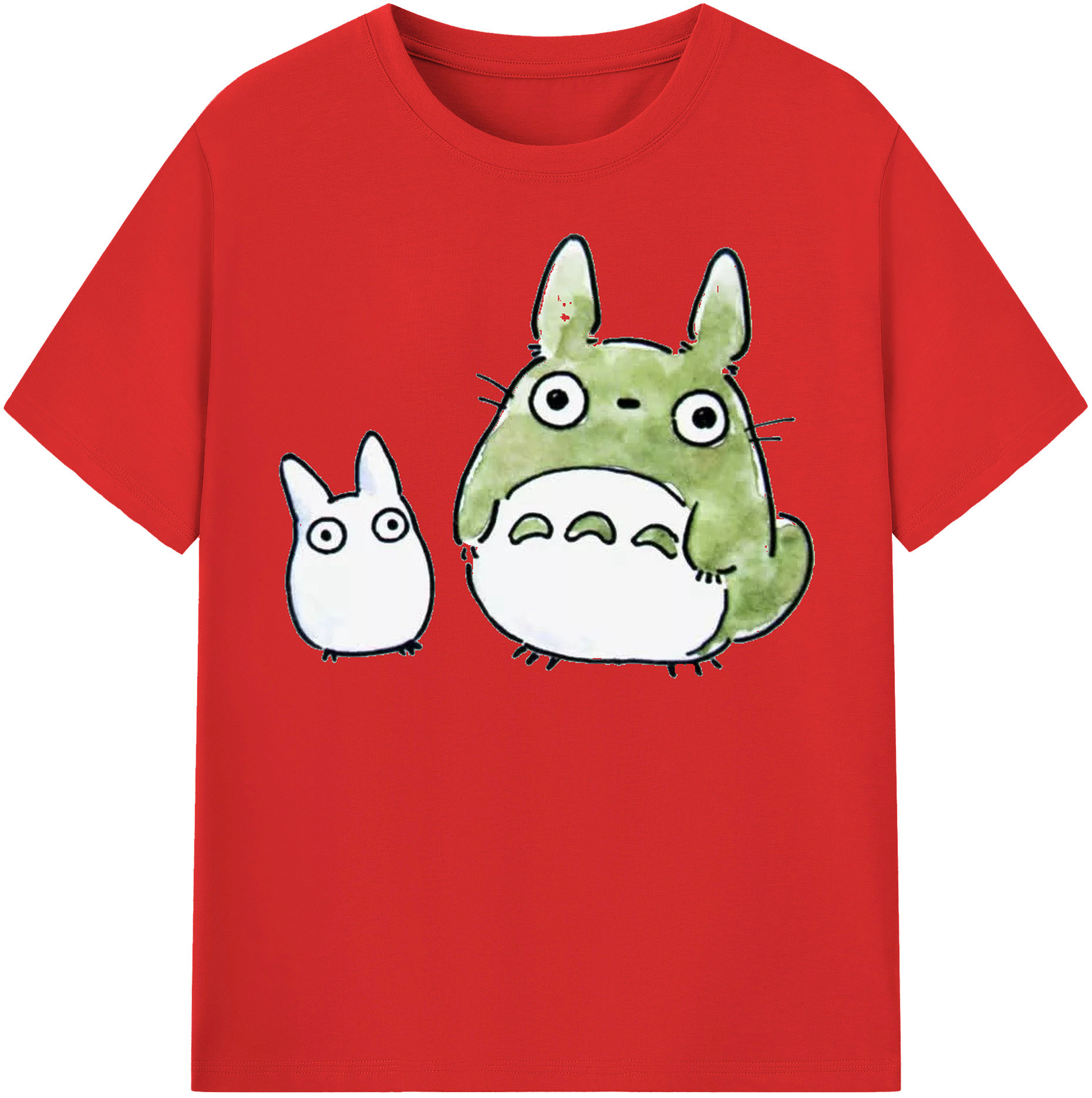 （画像用） となりのトトロ 草壁メイ 草壁サツキ My Neighbor Totoro Satsuki Kusakabe Mei Kusakabe レディースカジュアルプリントTシャツ（綿100％）
