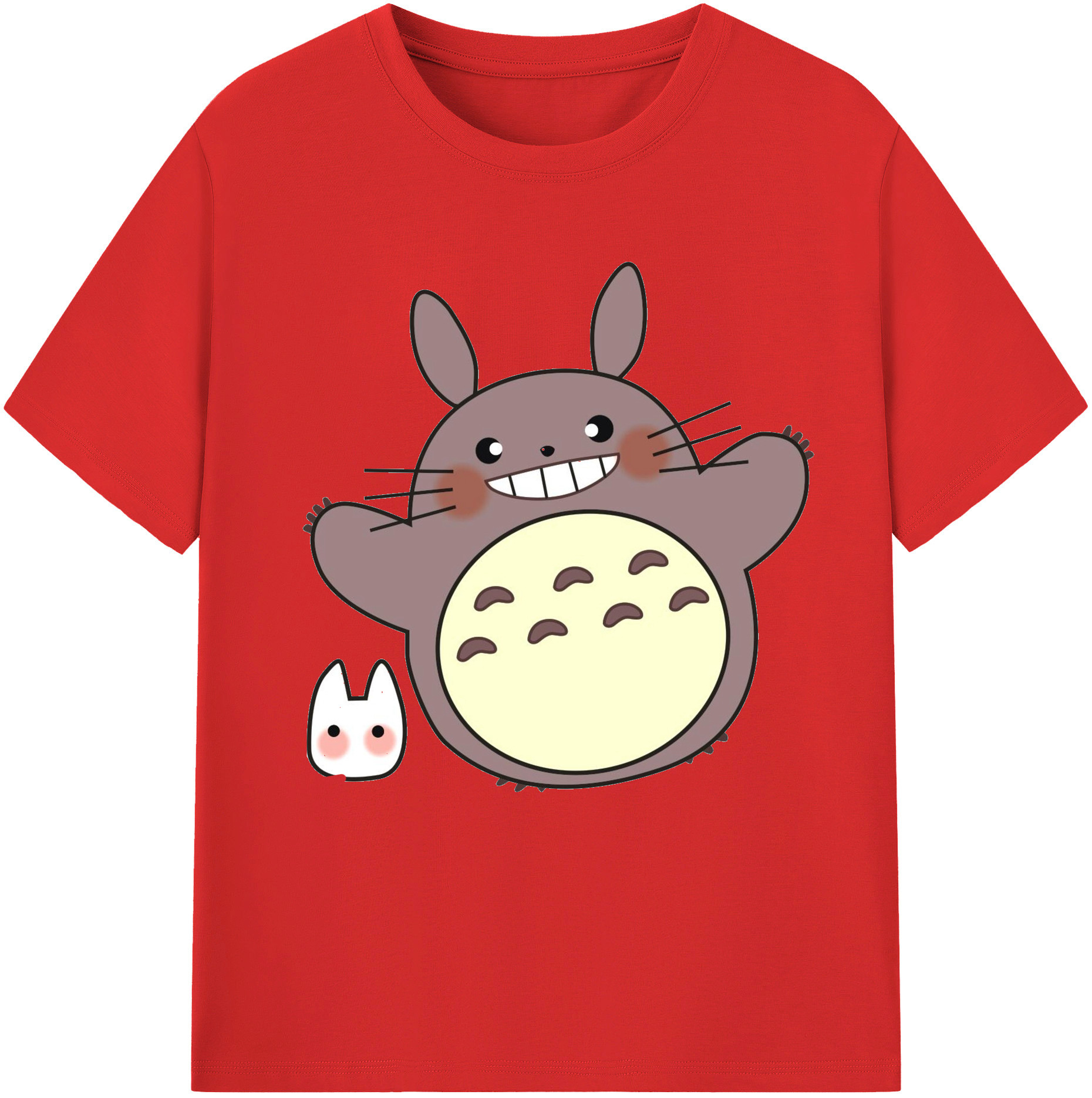 （画像用） となりのトトロ 草壁メイ 草壁サツキ My Neighbor Totoro Satsuki Kusakabe Mei Kusakabe レディースカジュアルプリントTシャツ（綿100％）