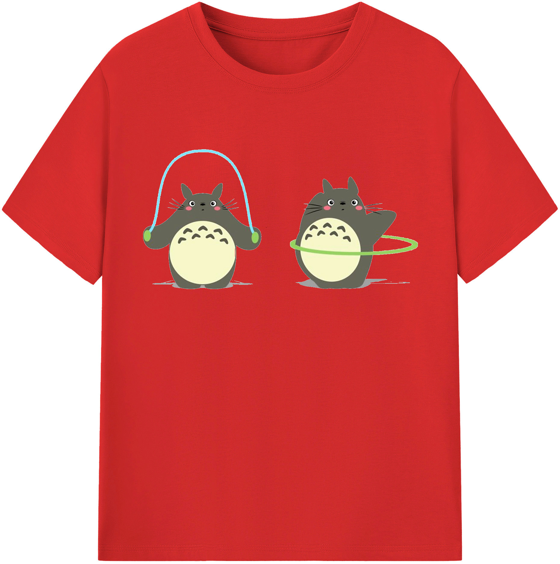 （画像用） となりのトトロ 草壁メイ 草壁サツキ My Neighbor Totoro Satsuki Kusakabe Mei Kusakabe レディースカジュアルプリントTシャツ（綿100％）