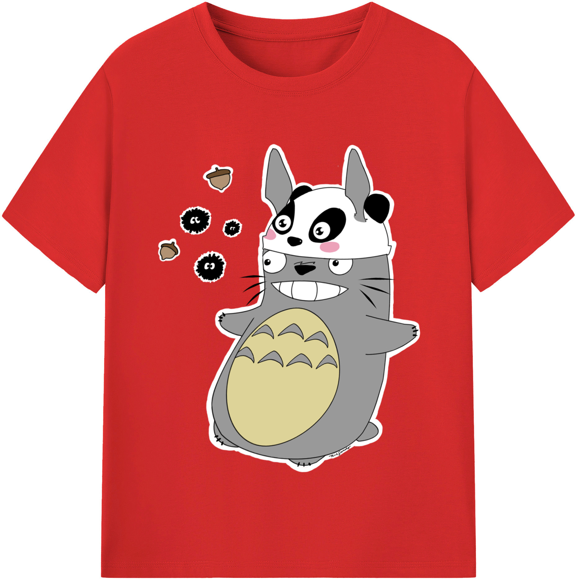 （画像用） となりのトトロ 草壁メイ 草壁サツキ My Neighbor Totoro Satsuki Kusakabe Mei Kusakabe レディースカジュアルプリントTシャツ（綿100％）