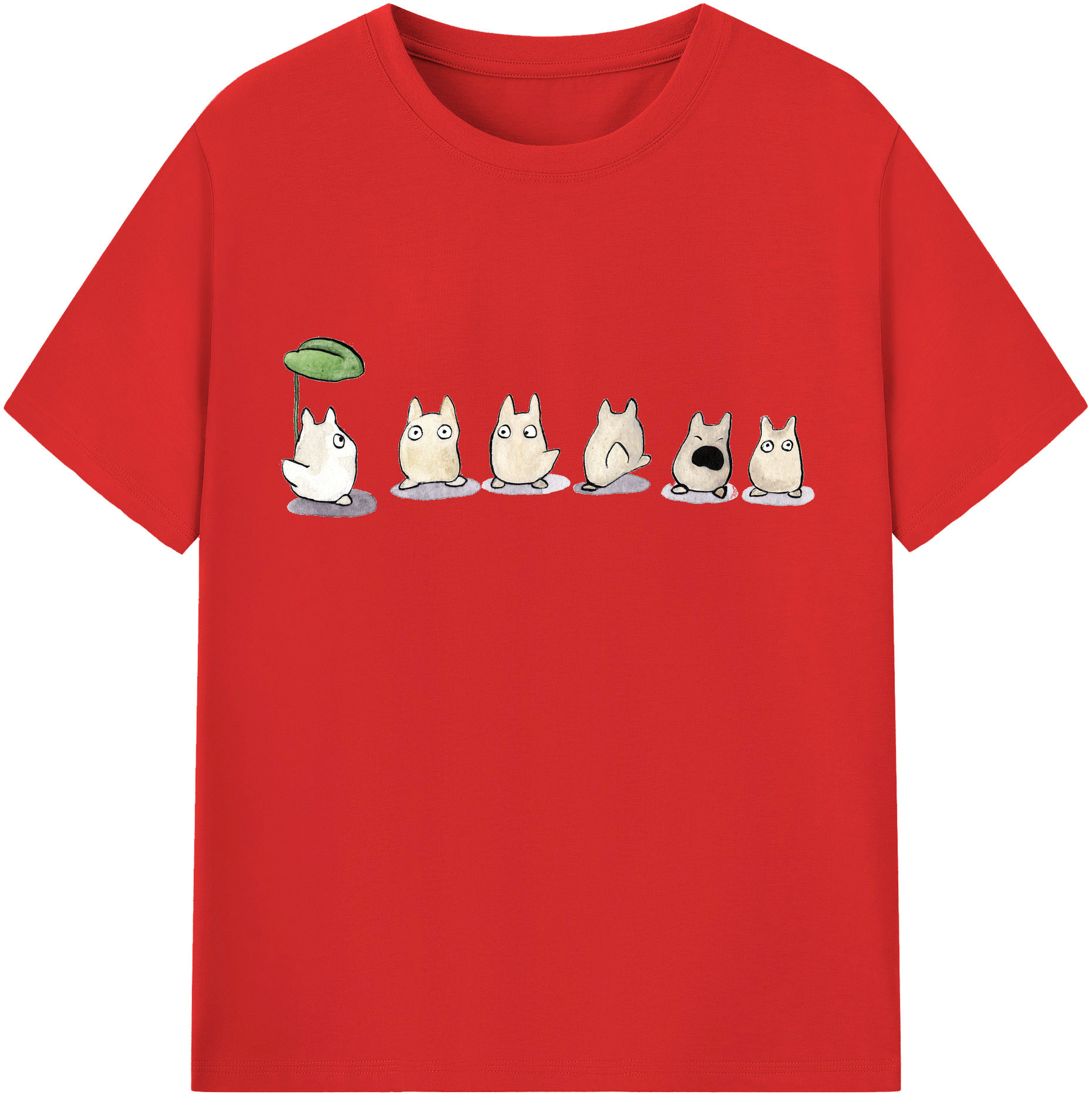 （画像用） となりのトトロ 草壁メイ 草壁サツキ My Neighbor Totoro Satsuki Kusakabe Mei Kusakabe レディースカジュアルプリントTシャツ（綿100％）