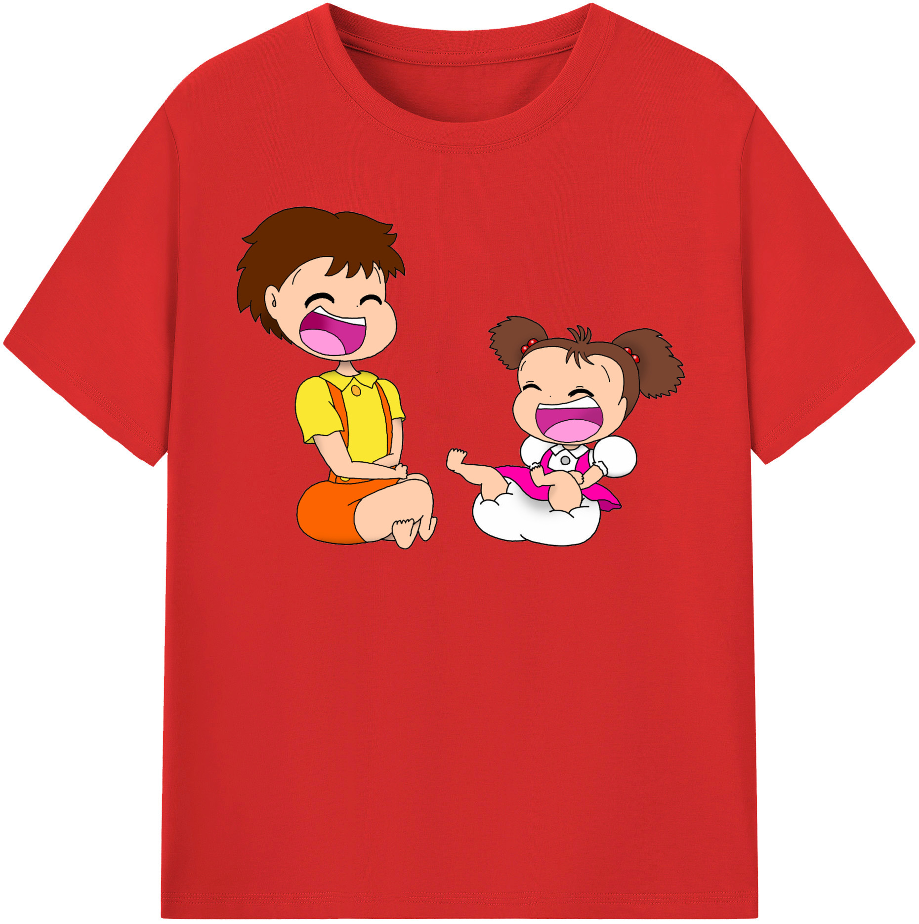 （画像用） となりのトトロ 草壁メイ 草壁サツキ My Neighbor Totoro Satsuki Kusakabe Mei Kusakabe レディースカジュアルプリントTシャツ（綿100％）