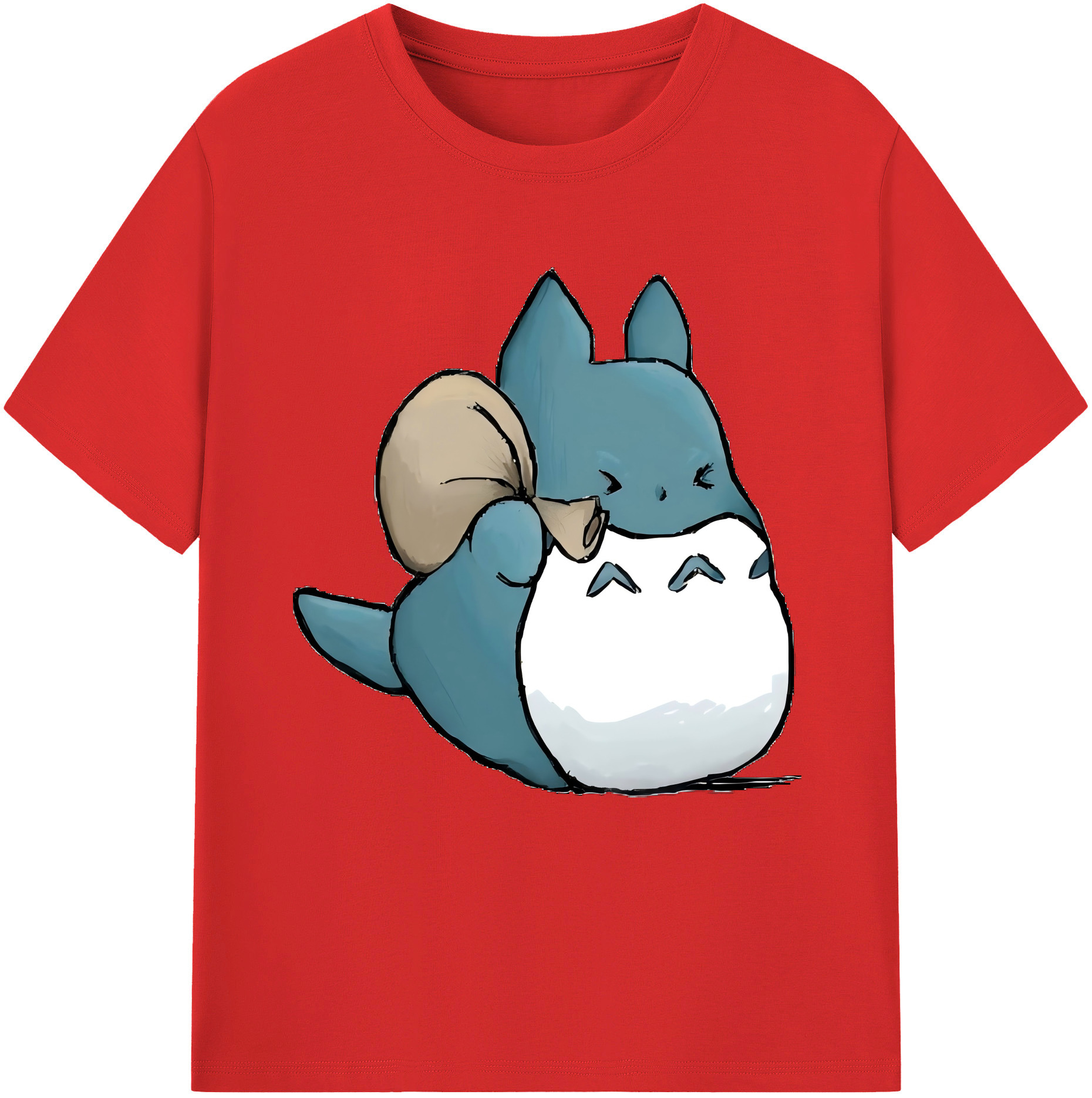 （画像用） となりのトトロ 草壁メイ 草壁サツキ My Neighbor Totoro Satsuki Kusakabe Mei Kusakabe レディースカジュアルプリントTシャツ（綿100％）