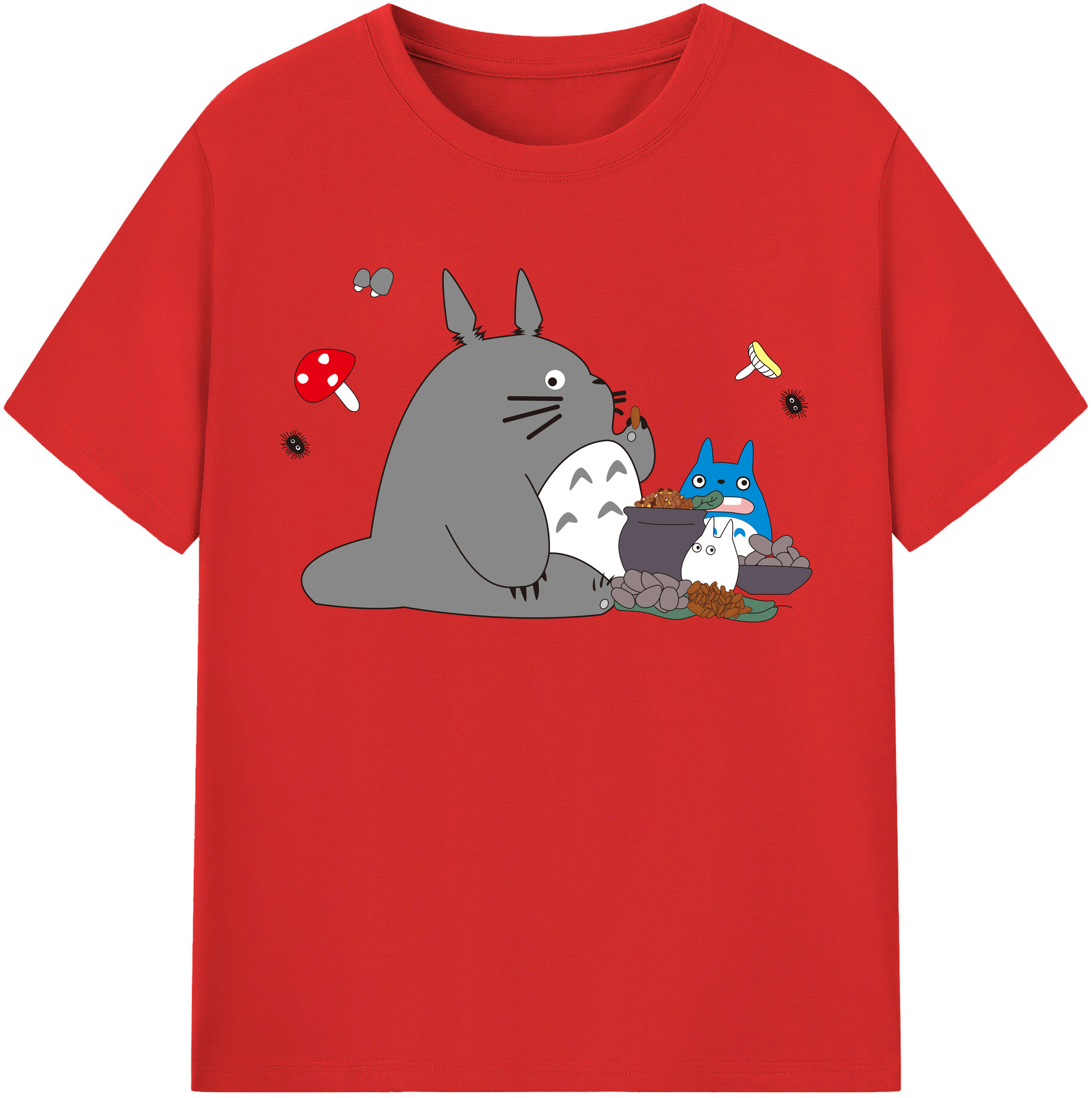 （画像用） となりのトトロ 草壁メイ 草壁サツキ My Neighbor Totoro Satsuki Kusakabe Mei Kusakabe レディースカジュアルプリントTシャツ（綿100％）