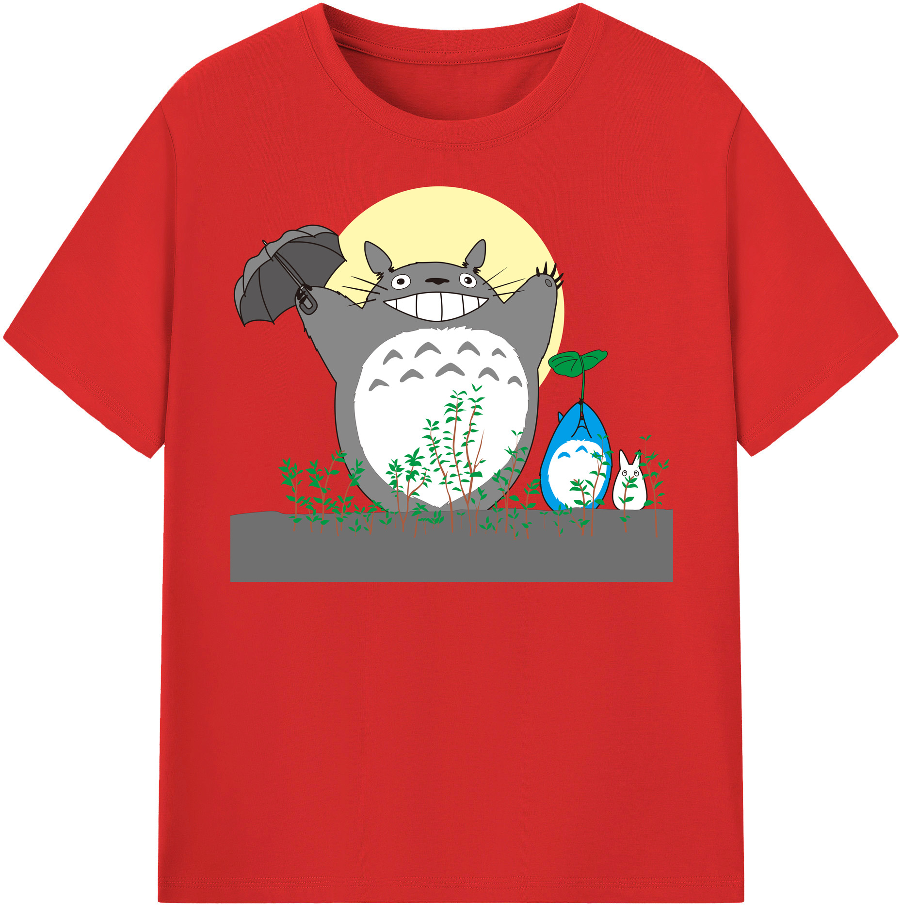 （画像用） となりのトトロ 草壁メイ 草壁サツキ My Neighbor Totoro Satsuki Kusakabe Mei Kusakabe レディースカジュアルプリントTシャツ（綿100％）