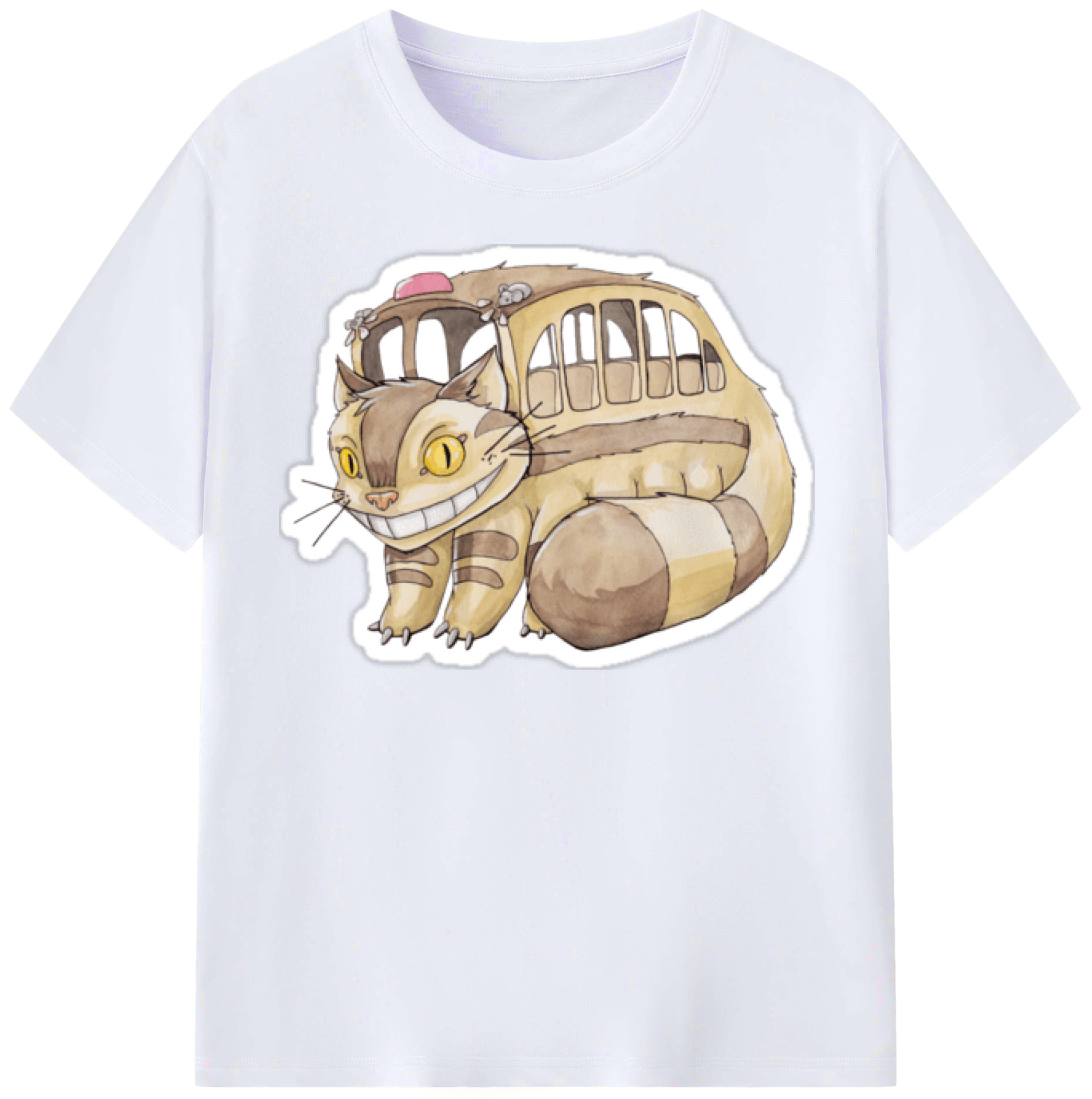 （画像用） となりのトトロ 草壁メイ 草壁サツキ My Neighbor Totoro Satsuki Kusakabe Mei Kusakabe レディースカジュアルプリントTシャツ（綿100％）