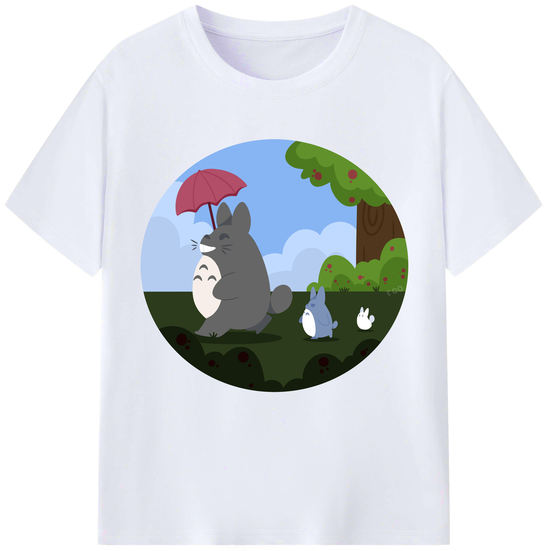 （画像用） となりのトトロ 草壁メイ 草壁サツキ My Neighbor Totoro Satsuki Kusakabe Mei Kusakabe レディースカジュアルプリントTシャツ（綿100％）