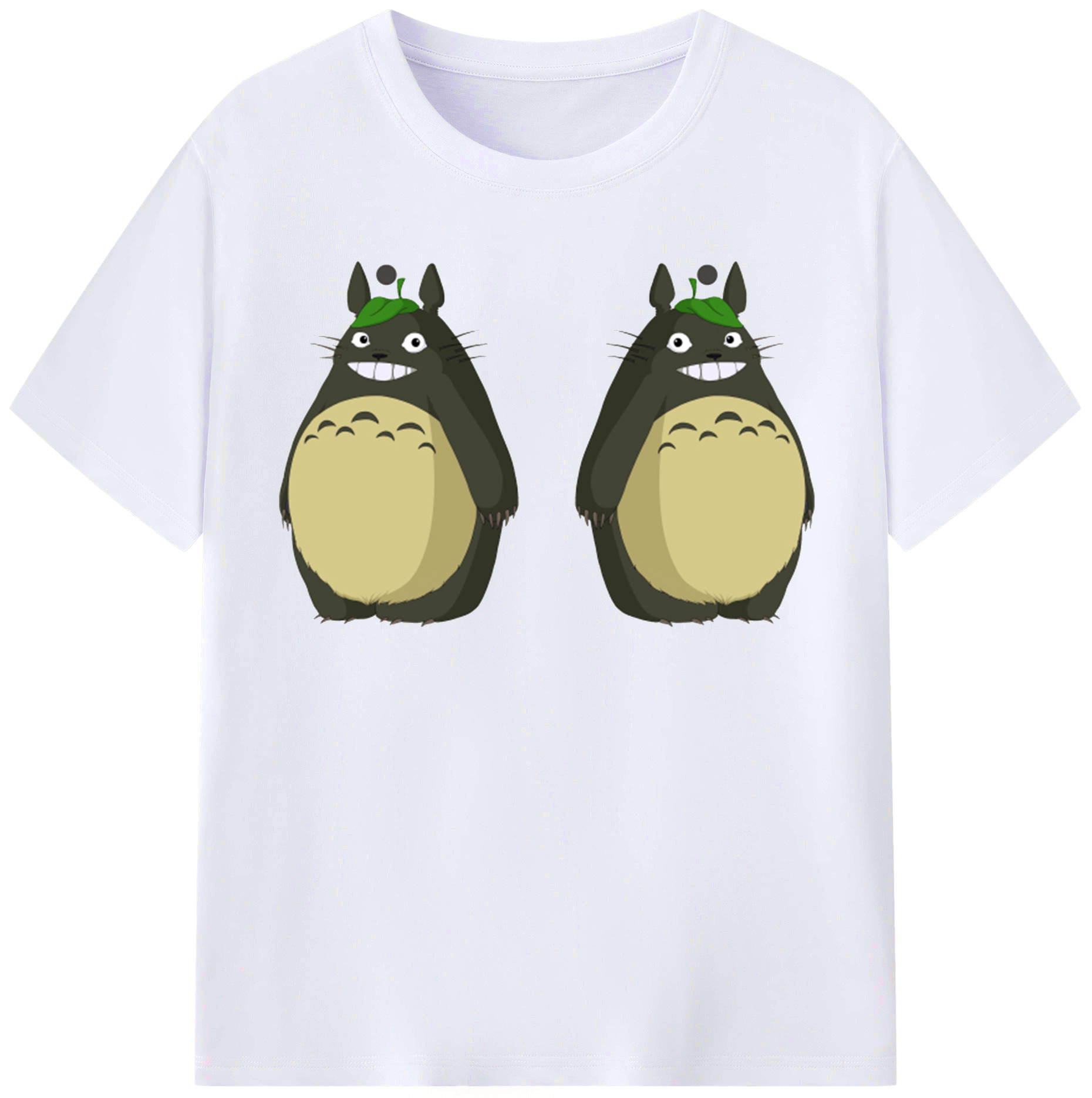 （画像用） となりのトトロ 草壁メイ 草壁サツキ My Neighbor Totoro Satsuki Kusakabe Mei Kusakabe レディースカジュアルプリントTシャツ（綿100％）