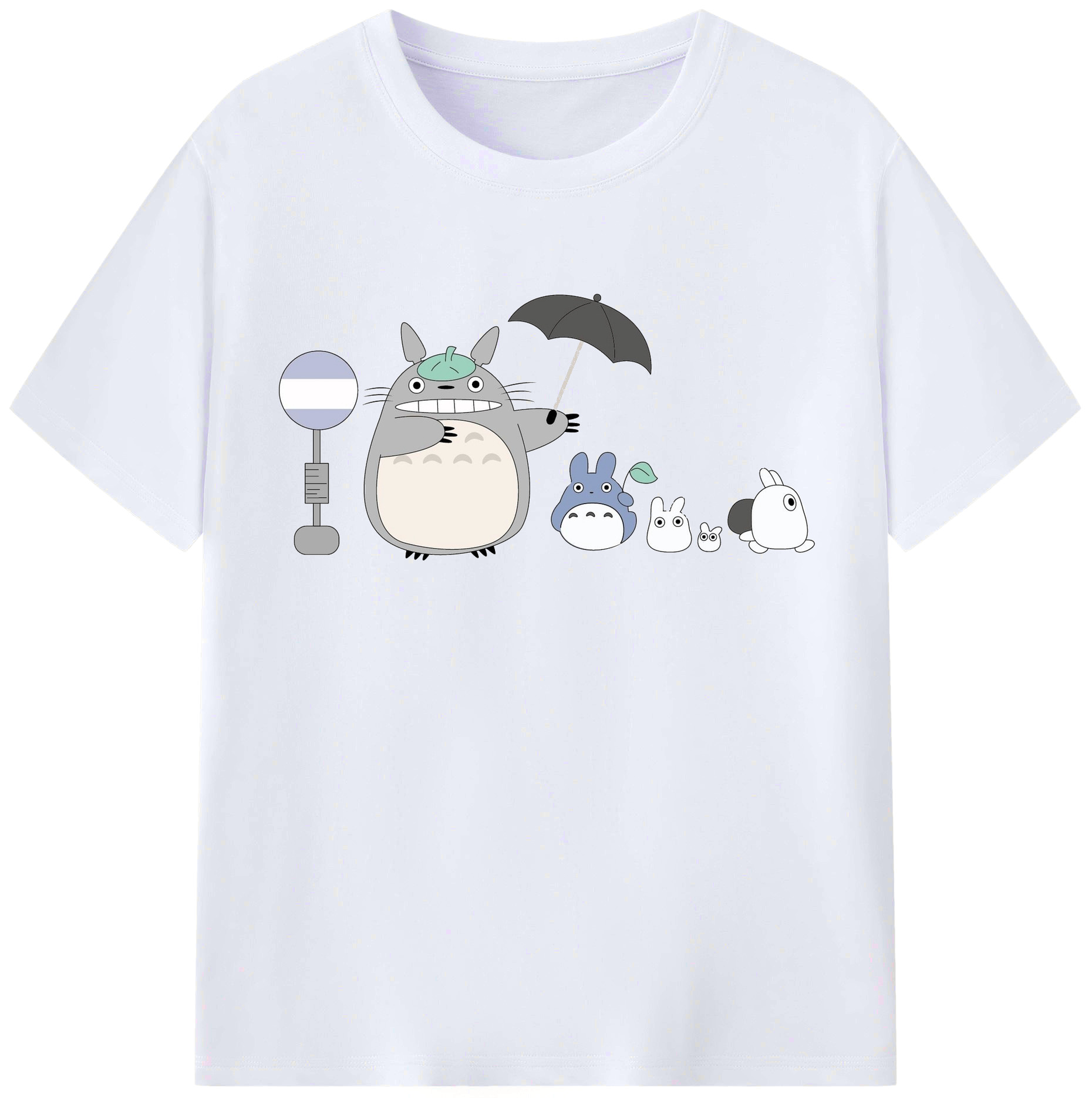 （画像用） となりのトトロ 草壁メイ 草壁サツキ My Neighbor Totoro Satsuki Kusakabe Mei Kusakabe レディースカジュアルプリントTシャツ（綿100％）