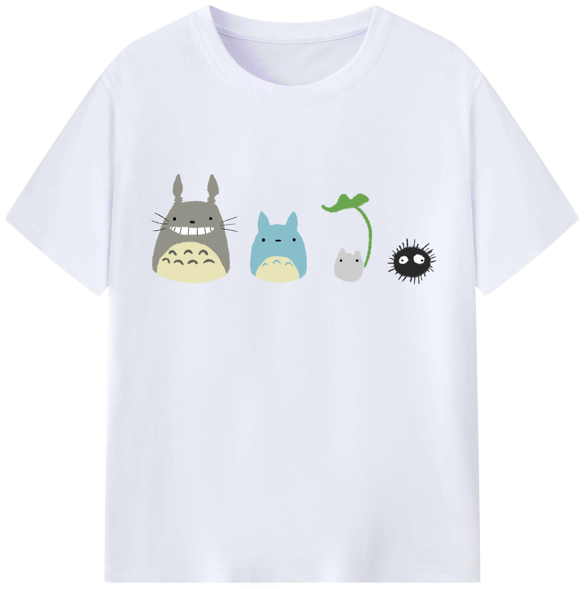 （画像用） となりのトトロ 草壁メイ 草壁サツキ My Neighbor Totoro Satsuki Kusakabe Mei Kusakabe レディースカジュアルプリントTシャツ（綿100％）