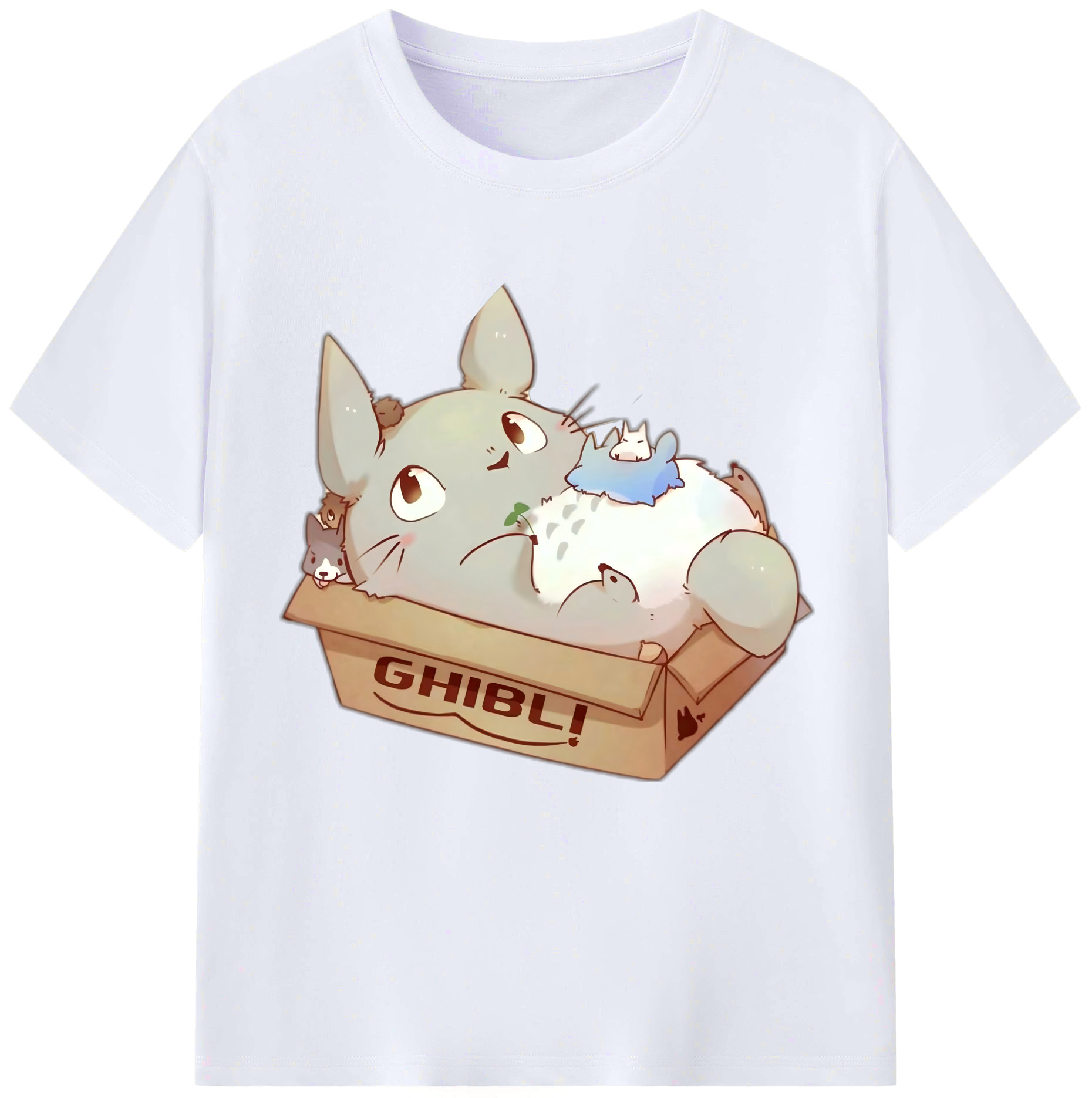 （画像用） となりのトトロ 草壁メイ 草壁サツキ My Neighbor Totoro Satsuki Kusakabe Mei Kusakabe レディースカジュアルプリントTシャツ（綿100％）