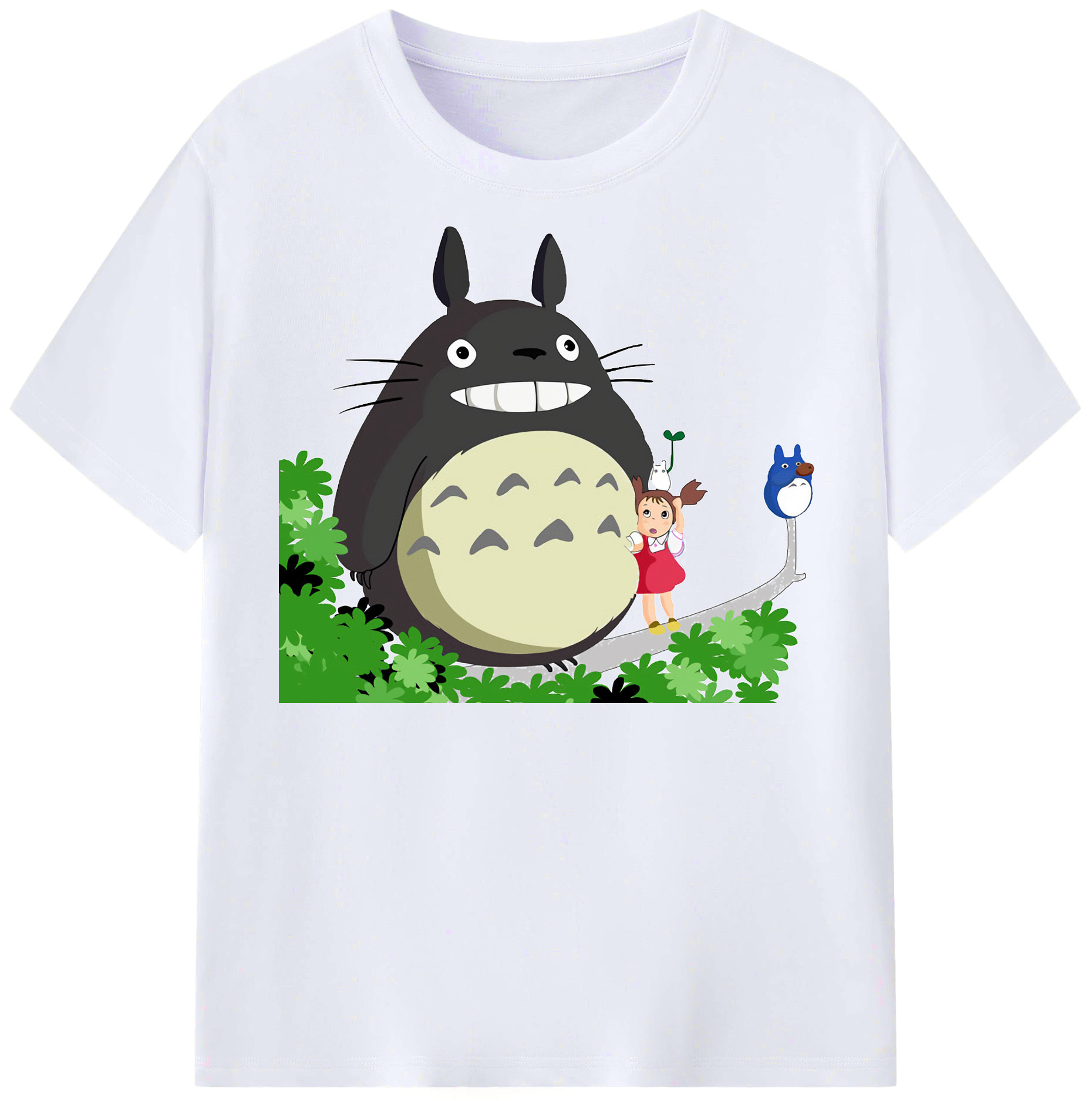 （画像用） となりのトトロ 草壁メイ 草壁サツキ My Neighbor Totoro Satsuki Kusakabe Mei Kusakabe レディースカジュアルプリントTシャツ（綿100％）
