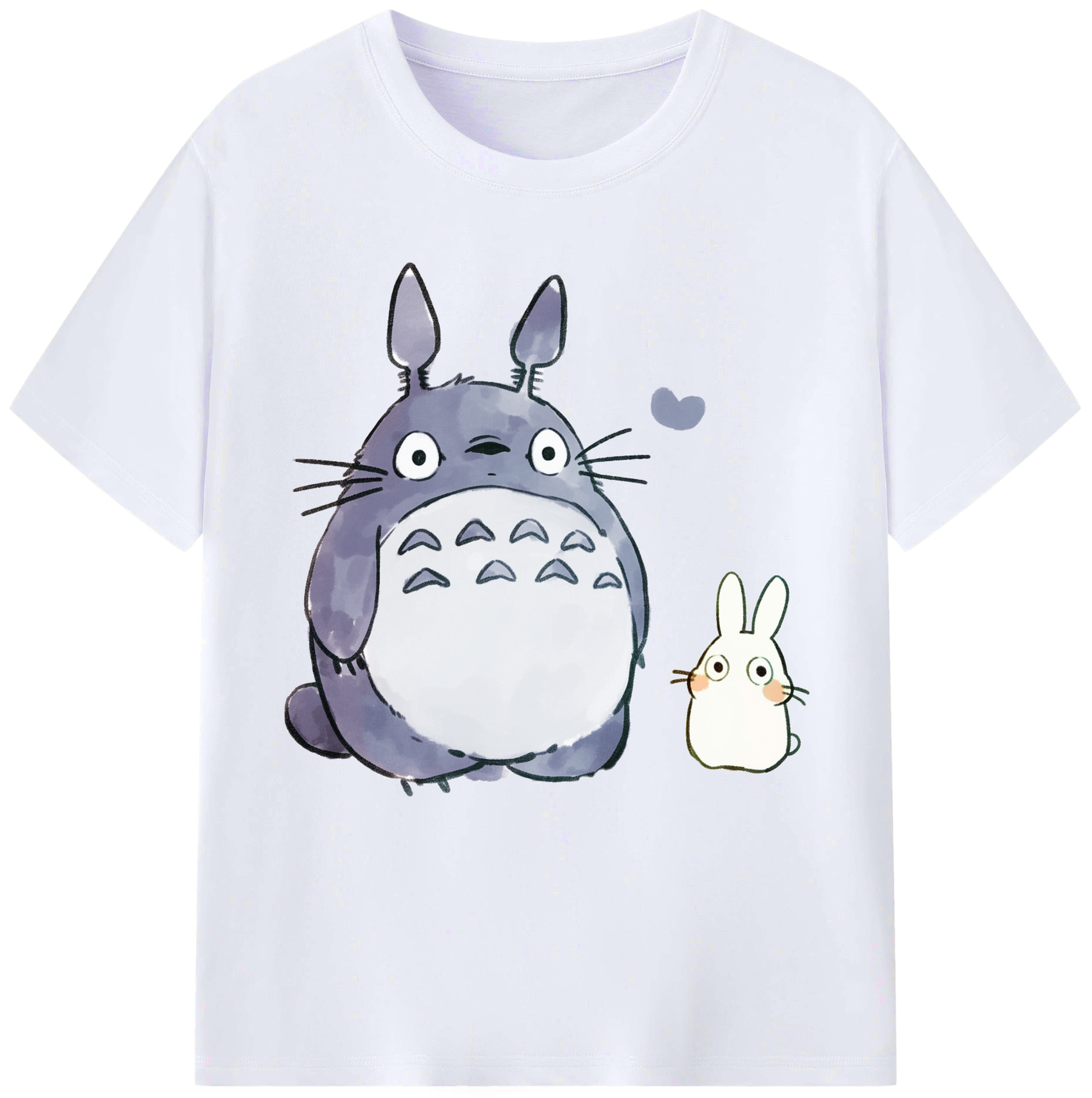 （画像用） となりのトトロ 草壁メイ 草壁サツキ My Neighbor Totoro Satsuki Kusakabe Mei Kusakabe レディースカジュアルプリントTシャツ（綿100％）