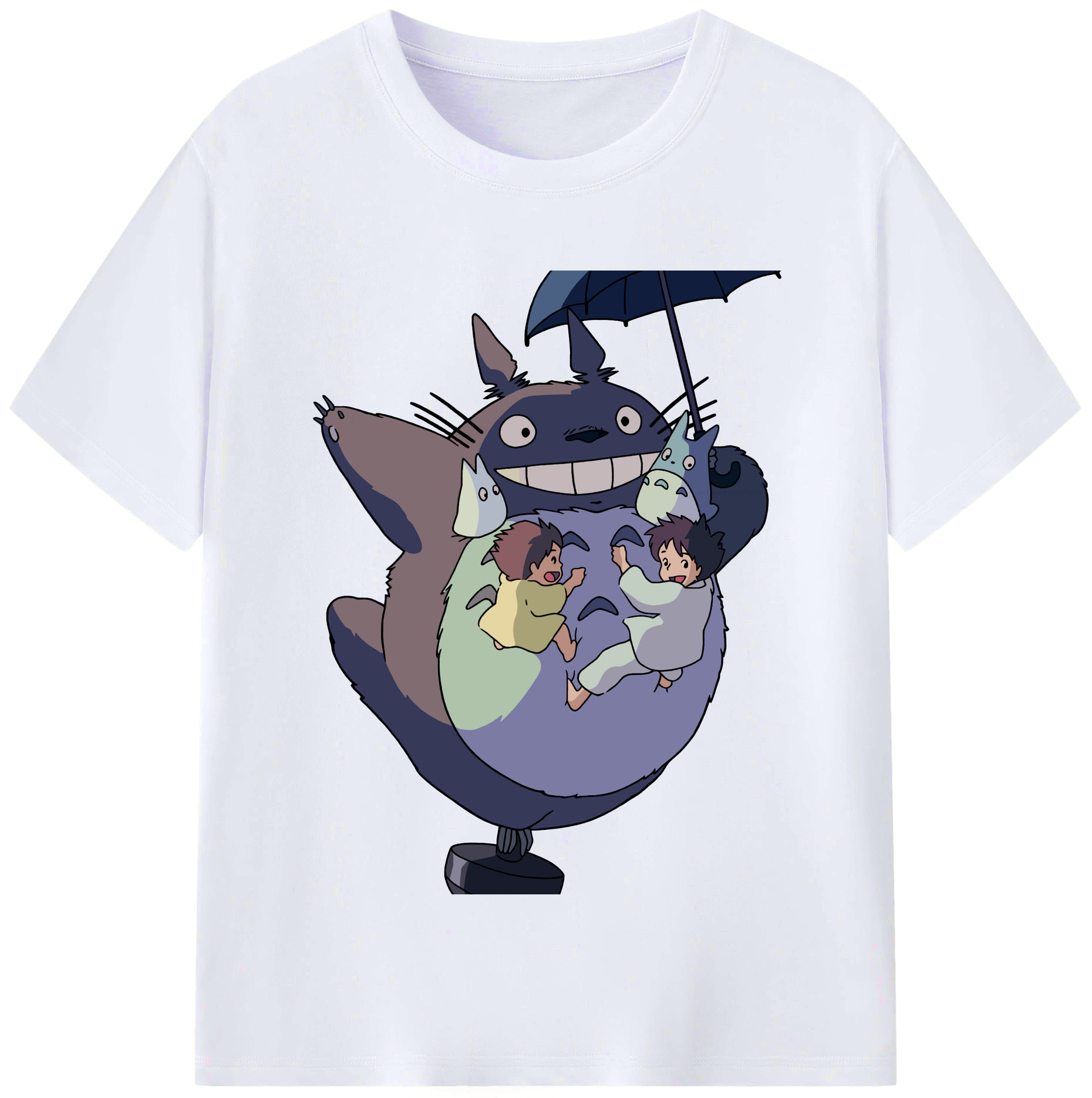 （画像用） となりのトトロ 草壁メイ 草壁サツキ My Neighbor Totoro Satsuki Kusakabe Mei Kusakabe レディースカジュアルプリントTシャツ（綿100％）