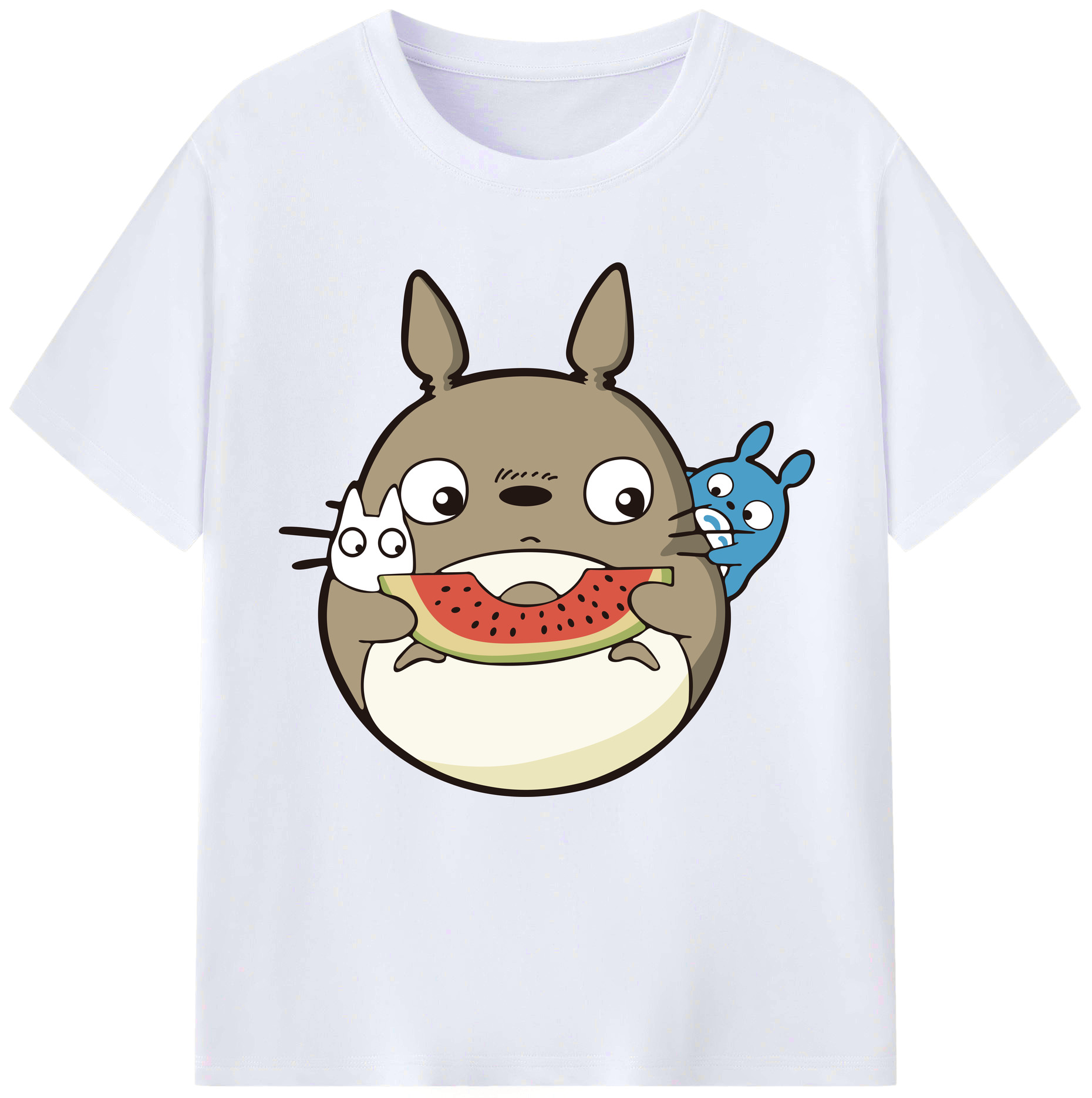 （画像用） となりのトトロ 草壁メイ 草壁サツキ My Neighbor Totoro Satsuki Kusakabe Mei Kusakabe レディースカジュアルプリントTシャツ（綿100％）