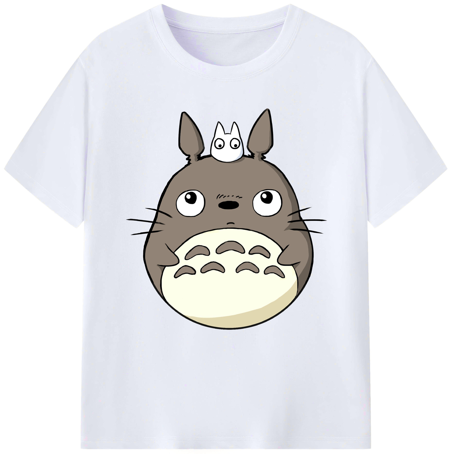 （画像用） となりのトトロ 草壁メイ 草壁サツキ My Neighbor Totoro Satsuki Kusakabe Mei Kusakabe レディースカジュアルプリントTシャツ（綿100％）