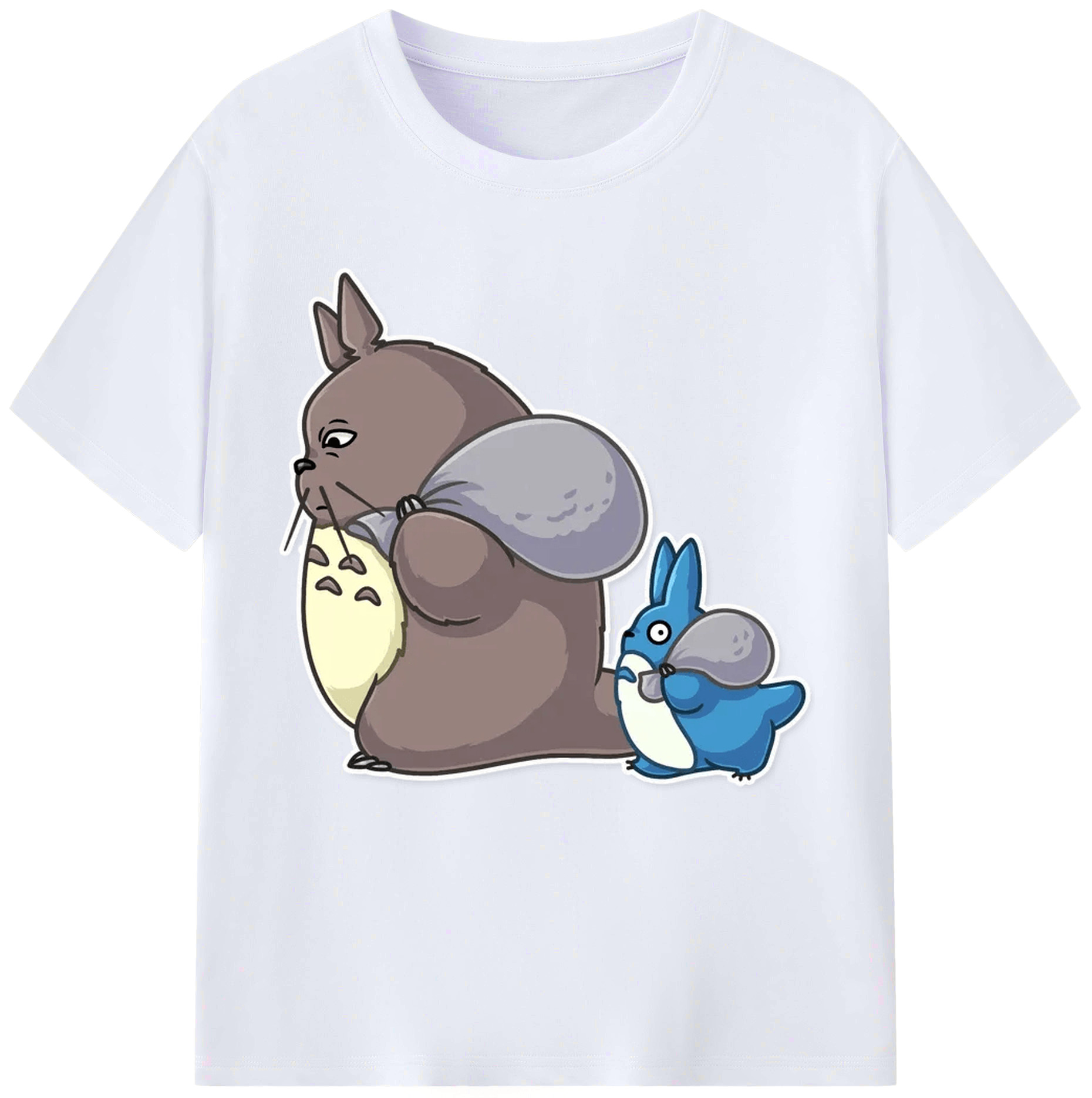 （画像用） となりのトトロ 草壁メイ 草壁サツキ My Neighbor Totoro Satsuki Kusakabe Mei Kusakabe レディースカジュアルプリントTシャツ（綿100％）