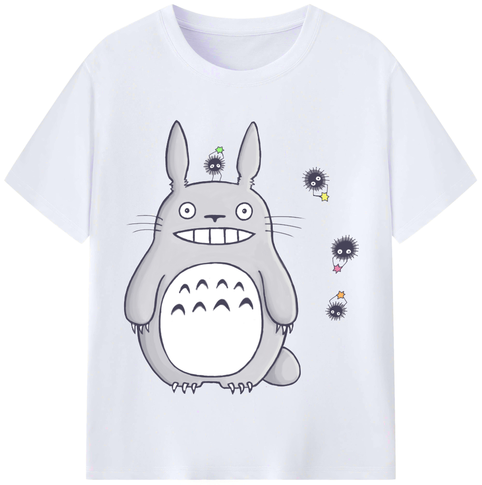 （画像用） となりのトトロ 草壁メイ 草壁サツキ My Neighbor Totoro Satsuki Kusakabe Mei Kusakabe レディースカジュアルプリントTシャツ（綿100％）