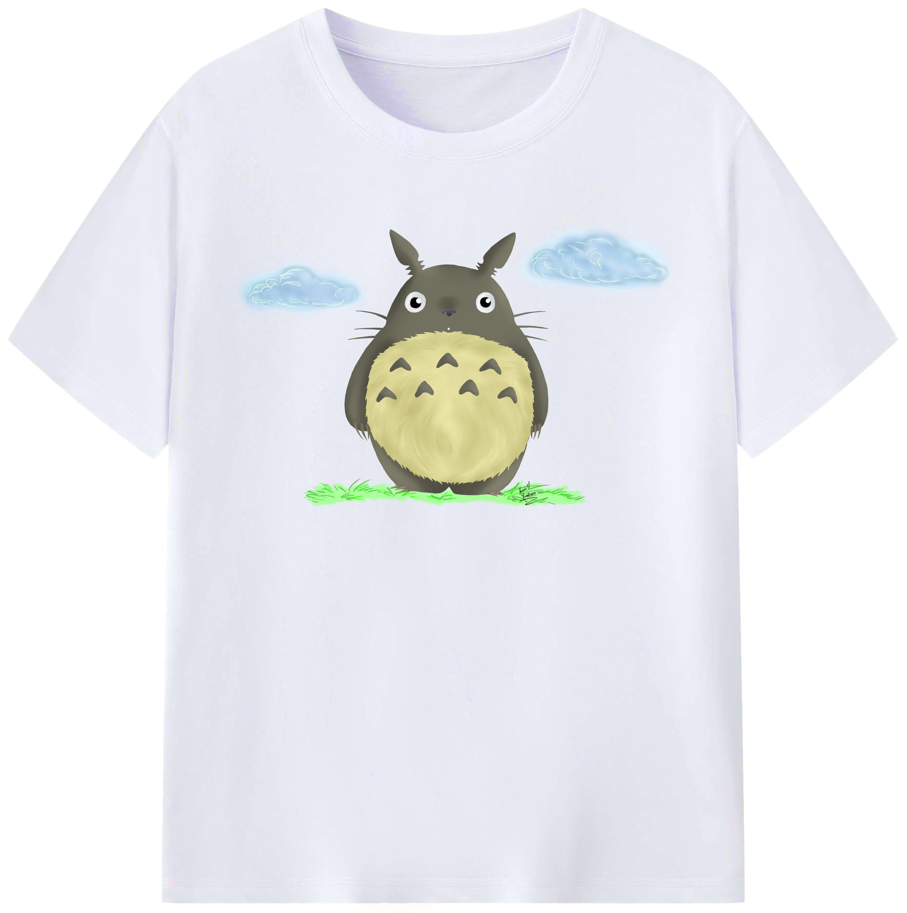 （画像用） となりのトトロ 草壁メイ 草壁サツキ My Neighbor Totoro Satsuki Kusakabe Mei Kusakabe レディースカジュアルプリントTシャツ（綿100％）