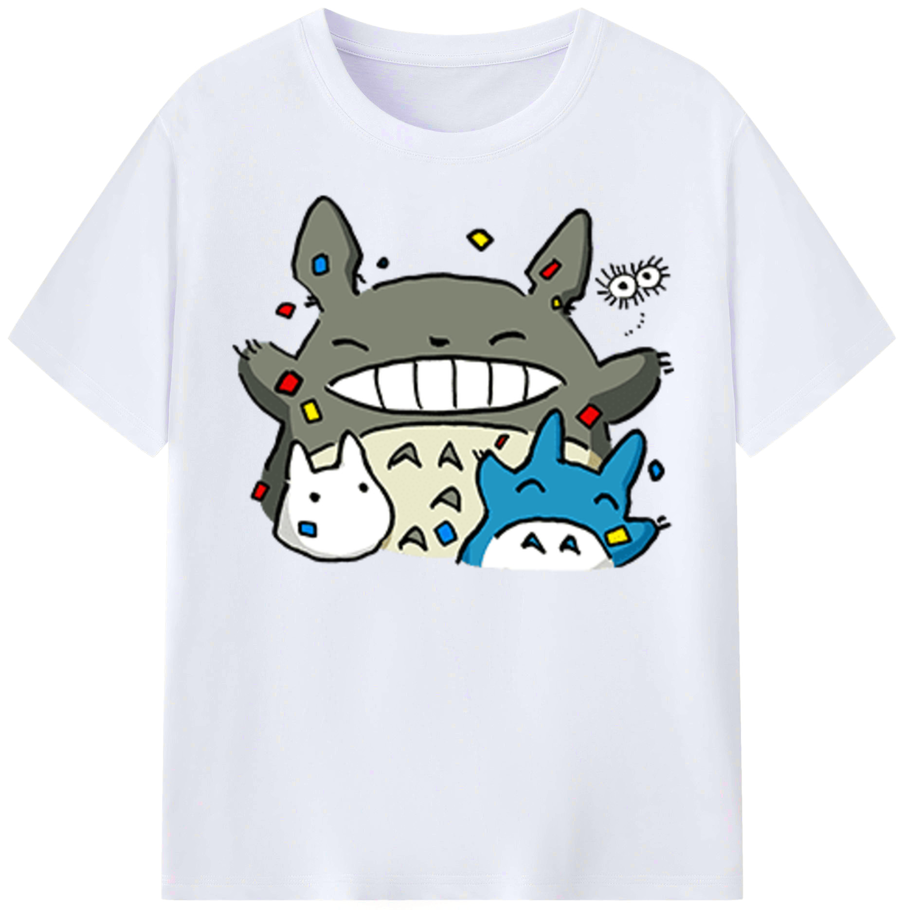 （画像用） となりのトトロ 草壁メイ 草壁サツキ My Neighbor Totoro Satsuki Kusakabe Mei Kusakabe レディースカジュアルプリントTシャツ（綿100％）
