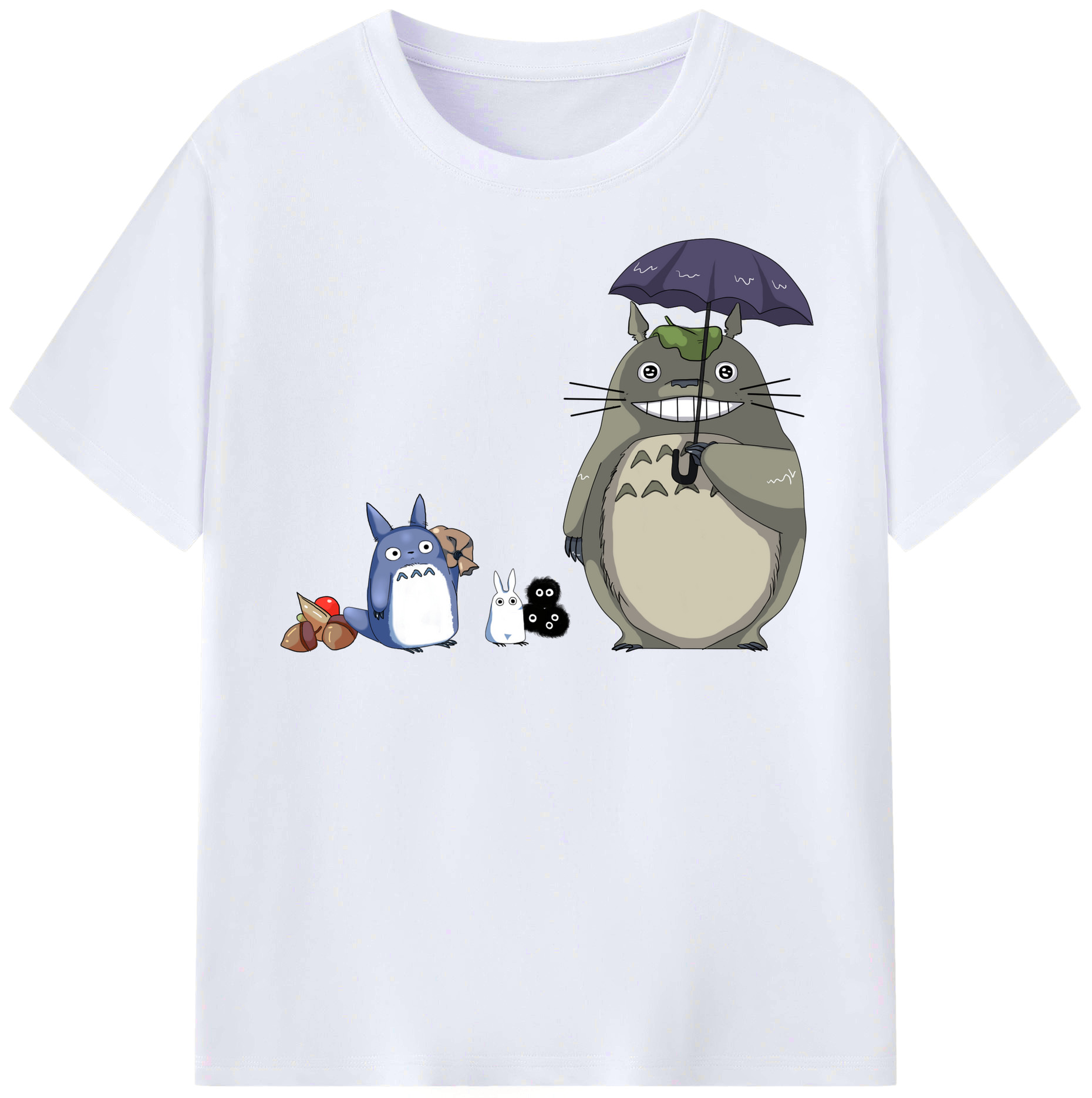 （画像用） となりのトトロ 草壁メイ 草壁サツキ My Neighbor Totoro Satsuki Kusakabe Mei Kusakabe レディースカジュアルプリントTシャツ（綿100％）