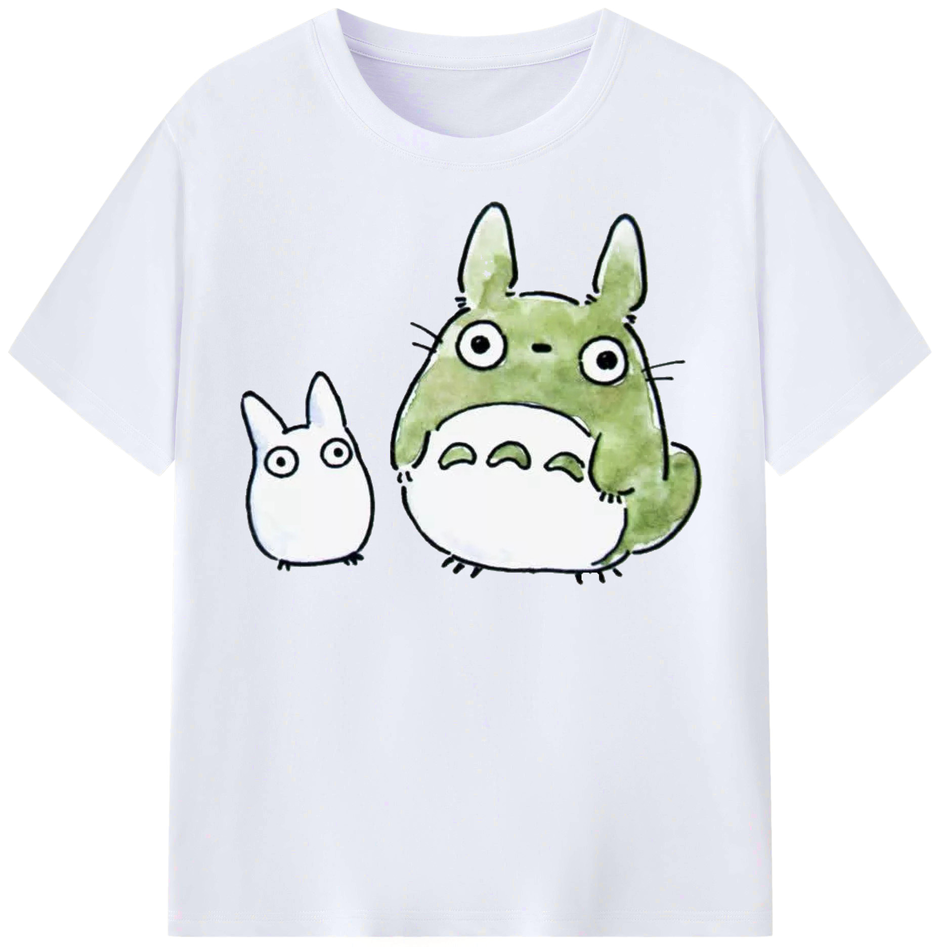 （画像用） となりのトトロ 草壁メイ 草壁サツキ My Neighbor Totoro Satsuki Kusakabe Mei Kusakabe レディースカジュアルプリントTシャツ（綿100％）