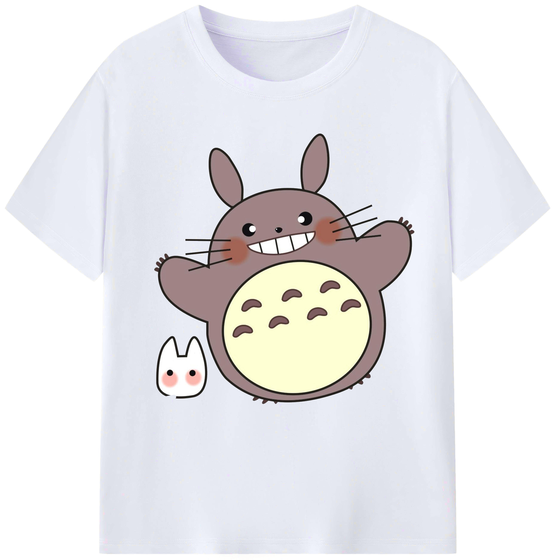（画像用） となりのトトロ 草壁メイ 草壁サツキ My Neighbor Totoro Satsuki Kusakabe Mei Kusakabe レディースカジュアルプリントTシャツ（綿100％）