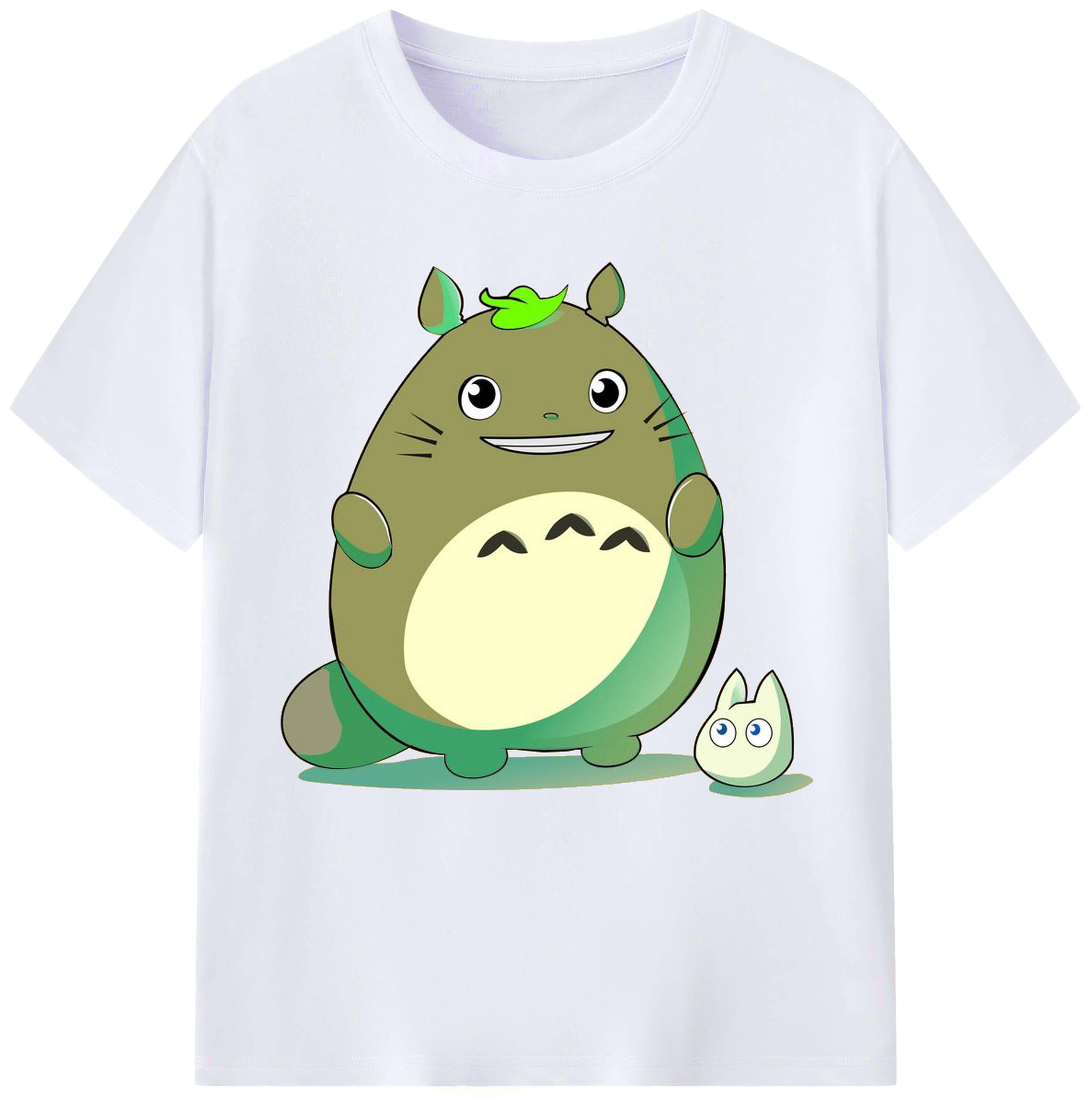 （画像用） となりのトトロ 草壁メイ 草壁サツキ My Neighbor Totoro Satsuki Kusakabe Mei Kusakabe レディースカジュアルプリントTシャツ（綿100％）