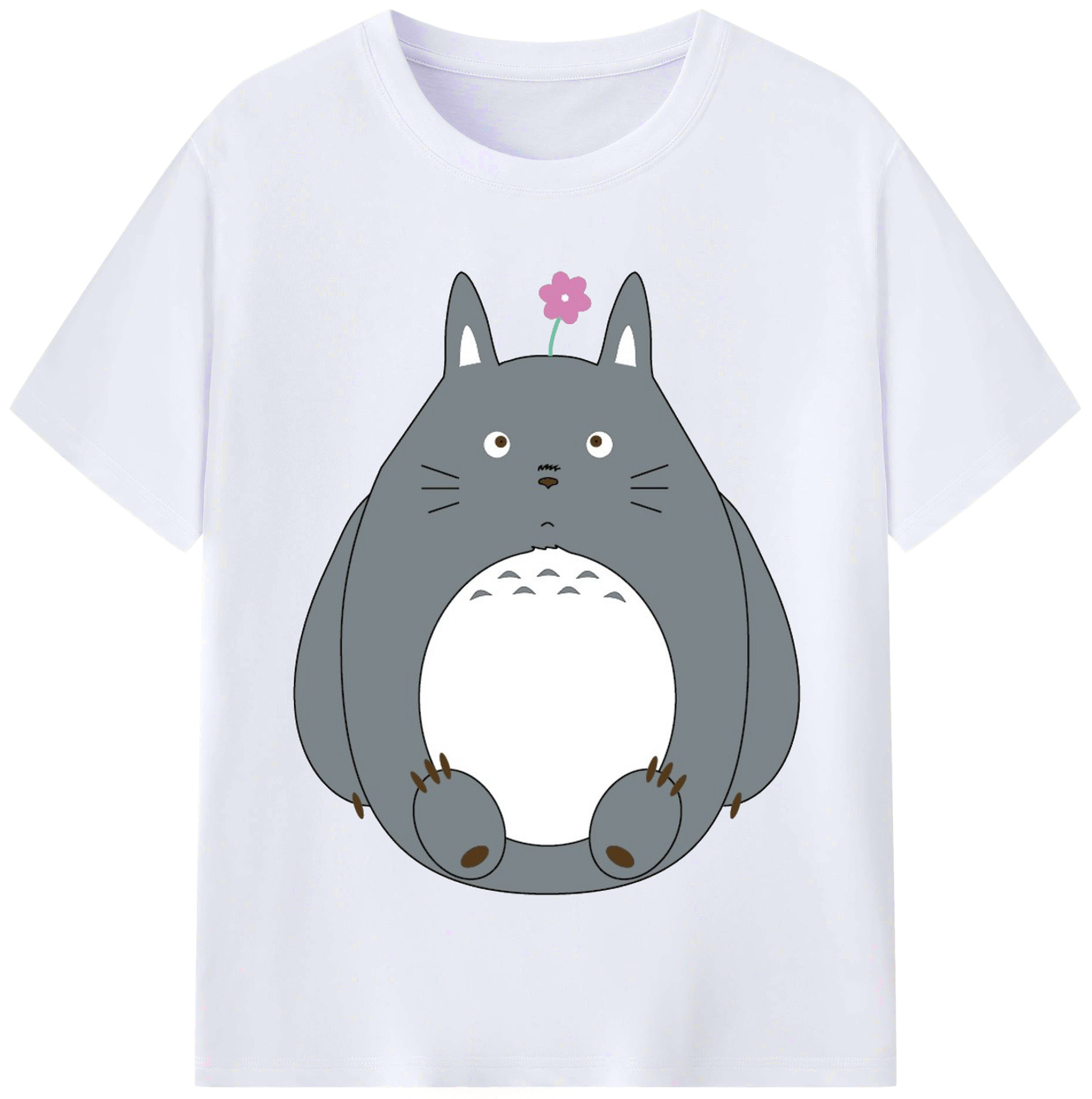 （画像用） となりのトトロ 草壁メイ 草壁サツキ My Neighbor Totoro Satsuki Kusakabe Mei Kusakabe レディースカジュアルプリントTシャツ（綿100％）