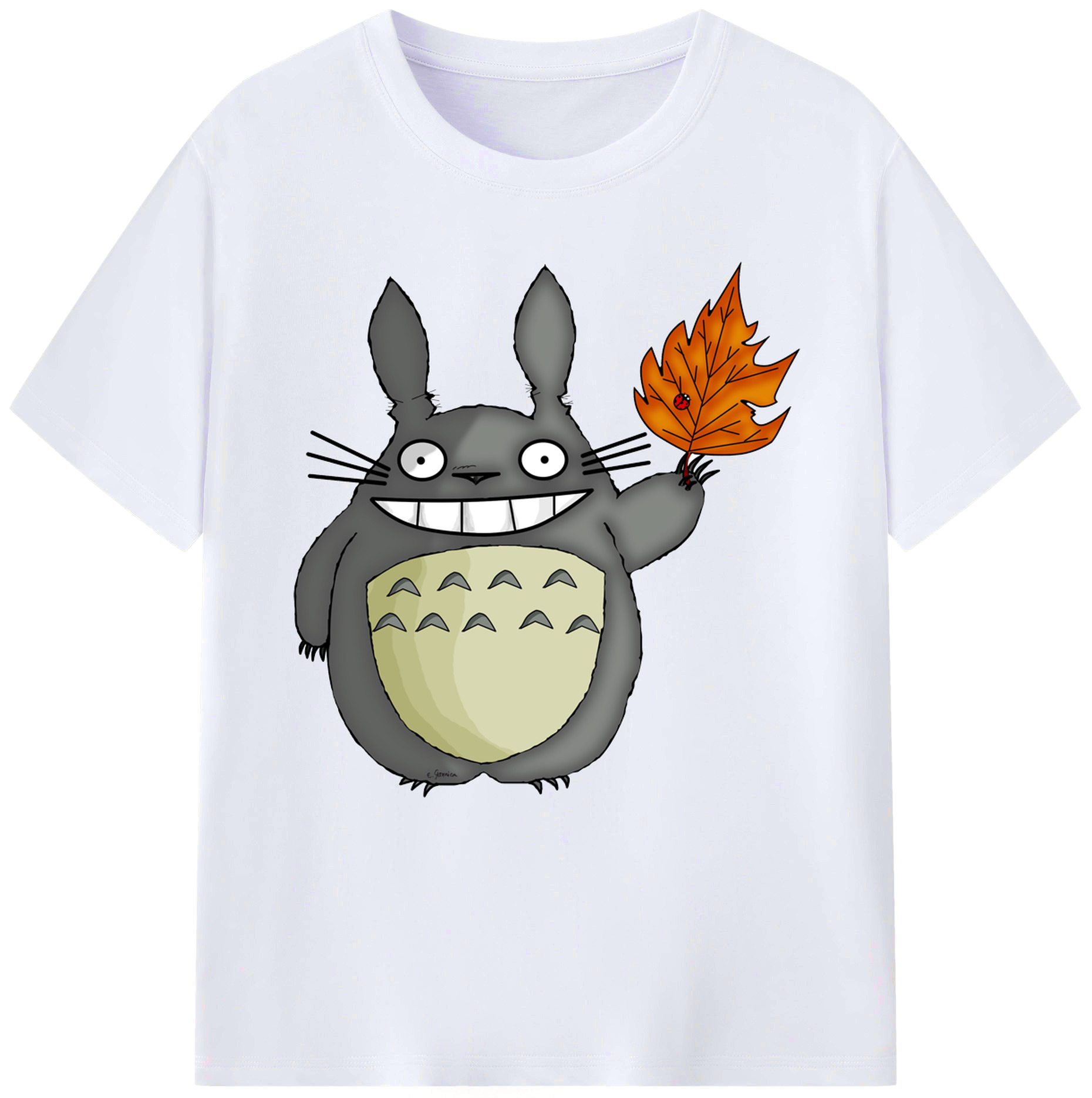 （画像用） となりのトトロ 草壁メイ 草壁サツキ My Neighbor Totoro Satsuki Kusakabe Mei Kusakabe レディースカジュアルプリントTシャツ（綿100％）