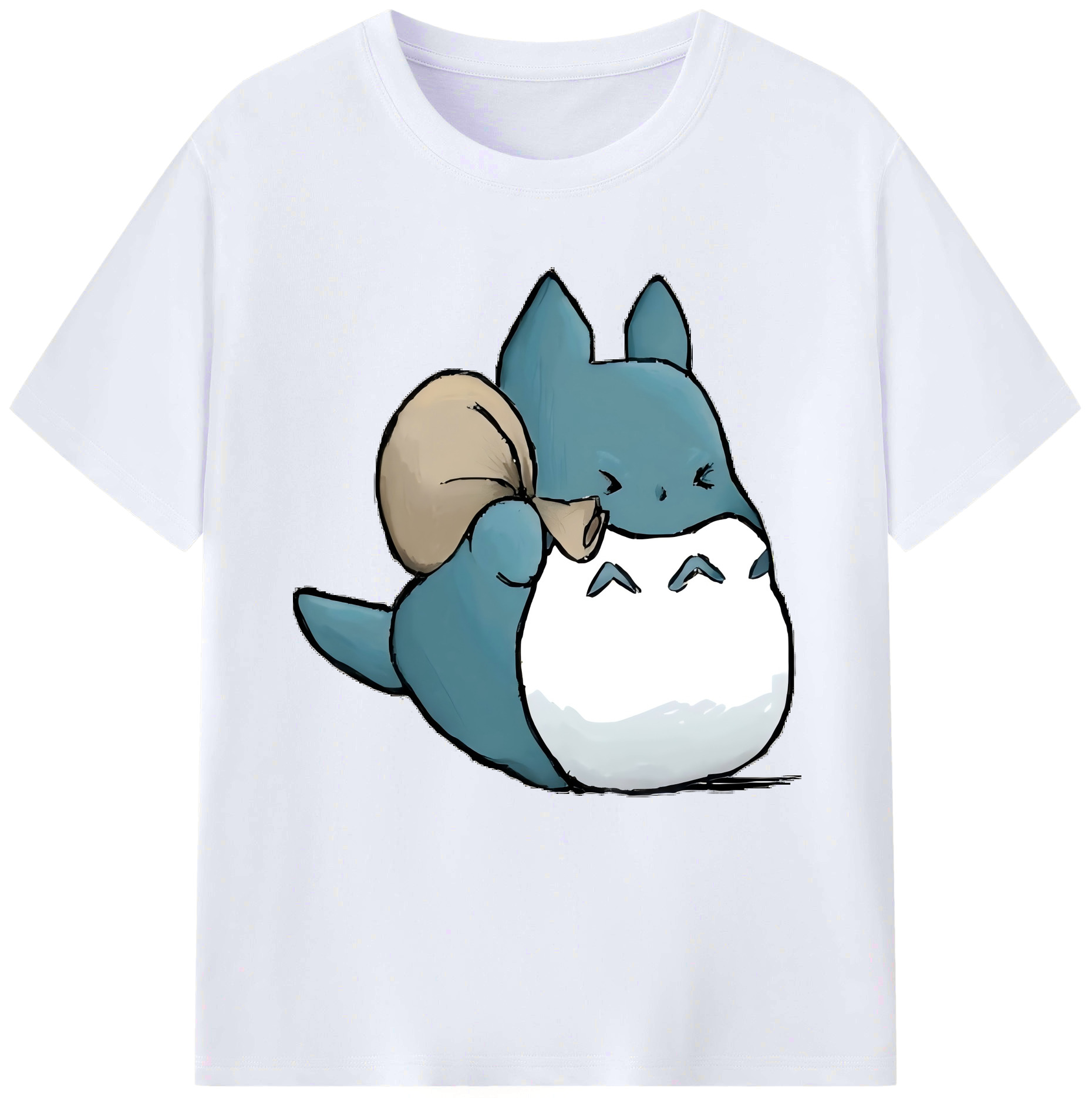（画像用） となりのトトロ 草壁メイ 草壁サツキ My Neighbor Totoro Satsuki Kusakabe Mei Kusakabe レディースカジュアルプリントTシャツ（綿100％）