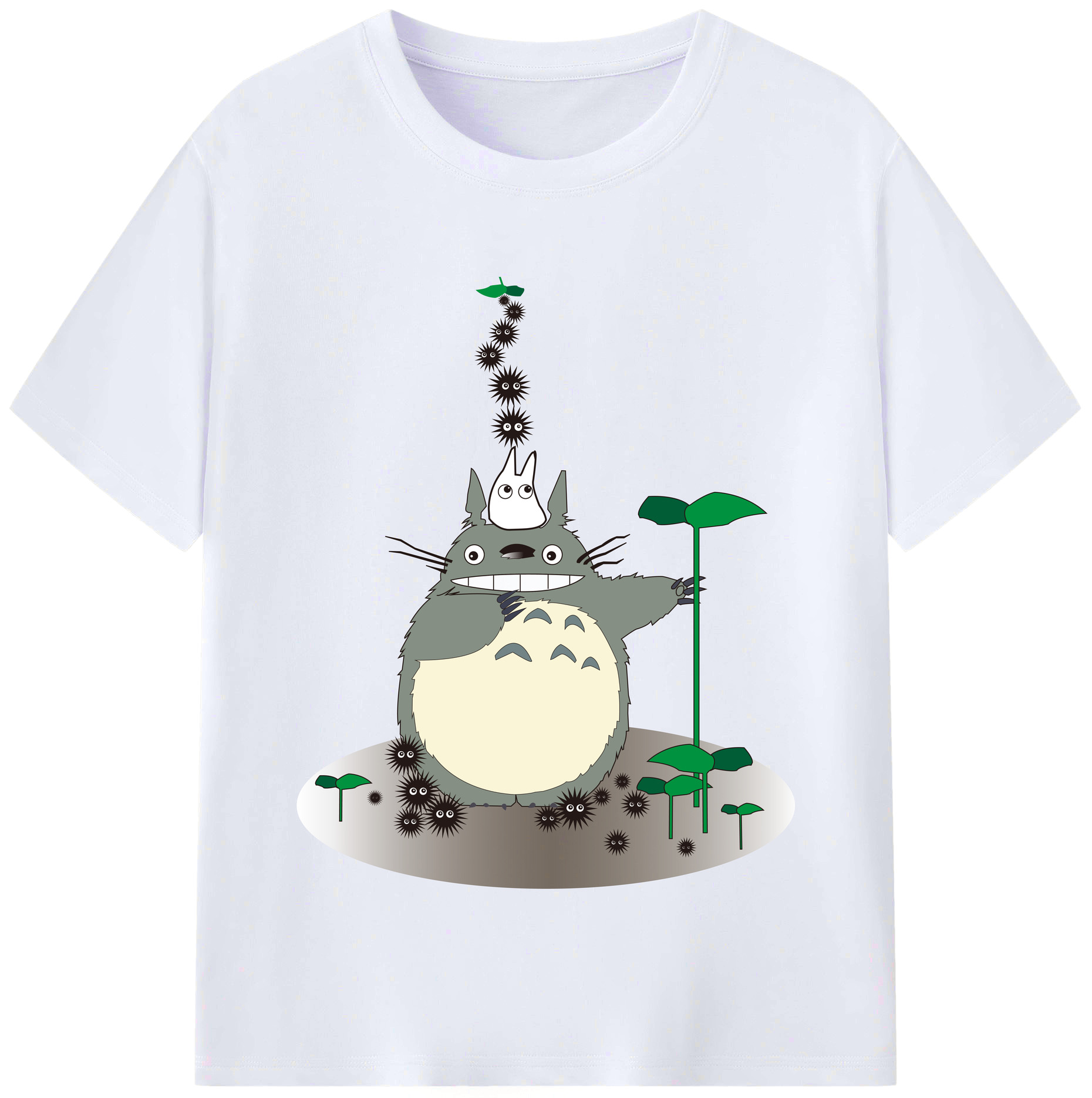 （画像用） となりのトトロ 草壁メイ 草壁サツキ My Neighbor Totoro Satsuki Kusakabe Mei Kusakabe レディースカジュアルプリントTシャツ（綿100％）