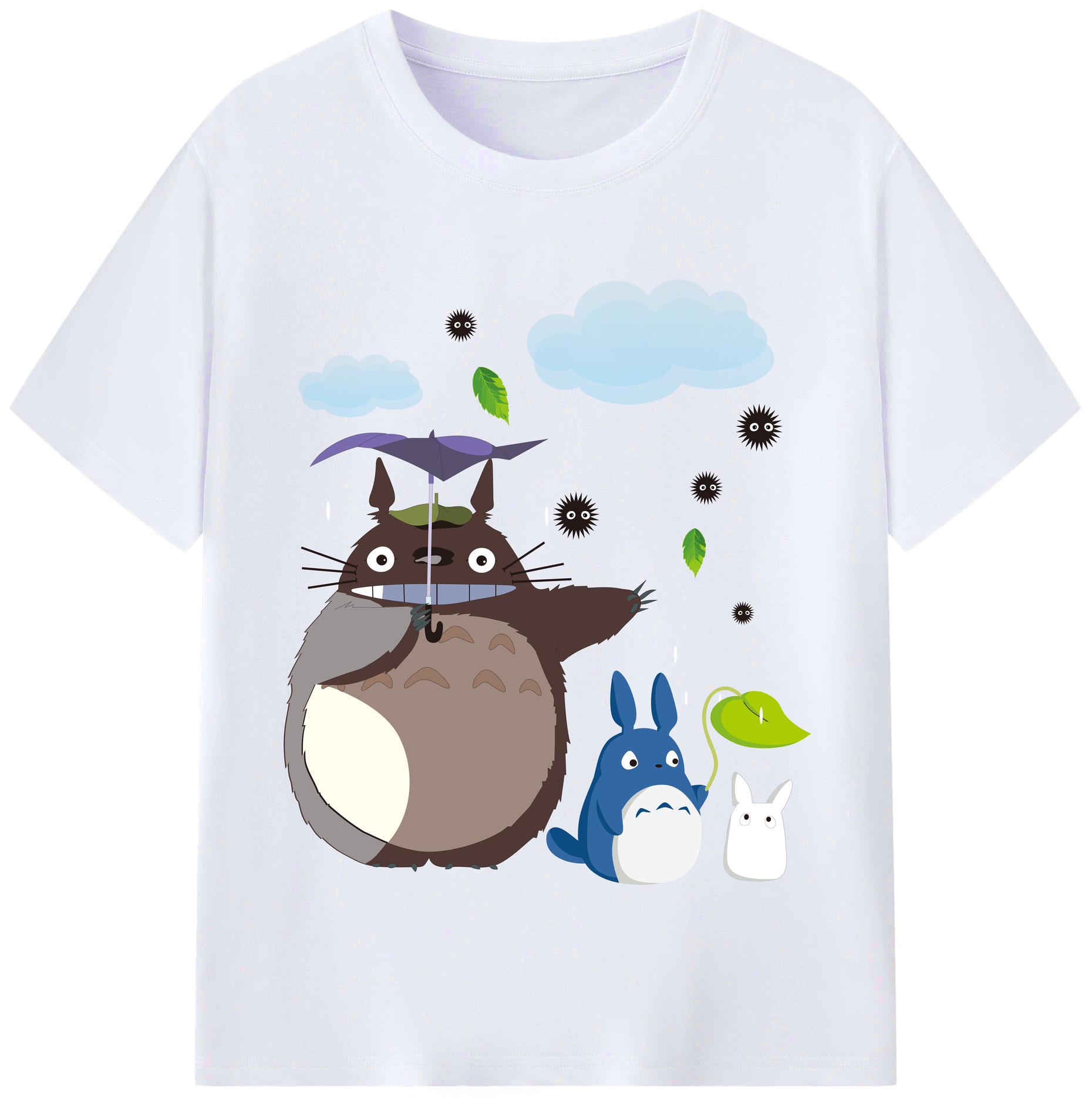 （画像用） となりのトトロ 草壁メイ 草壁サツキ My Neighbor Totoro Satsuki Kusakabe Mei Kusakabe レディースカジュアルプリントTシャツ（綿100％）