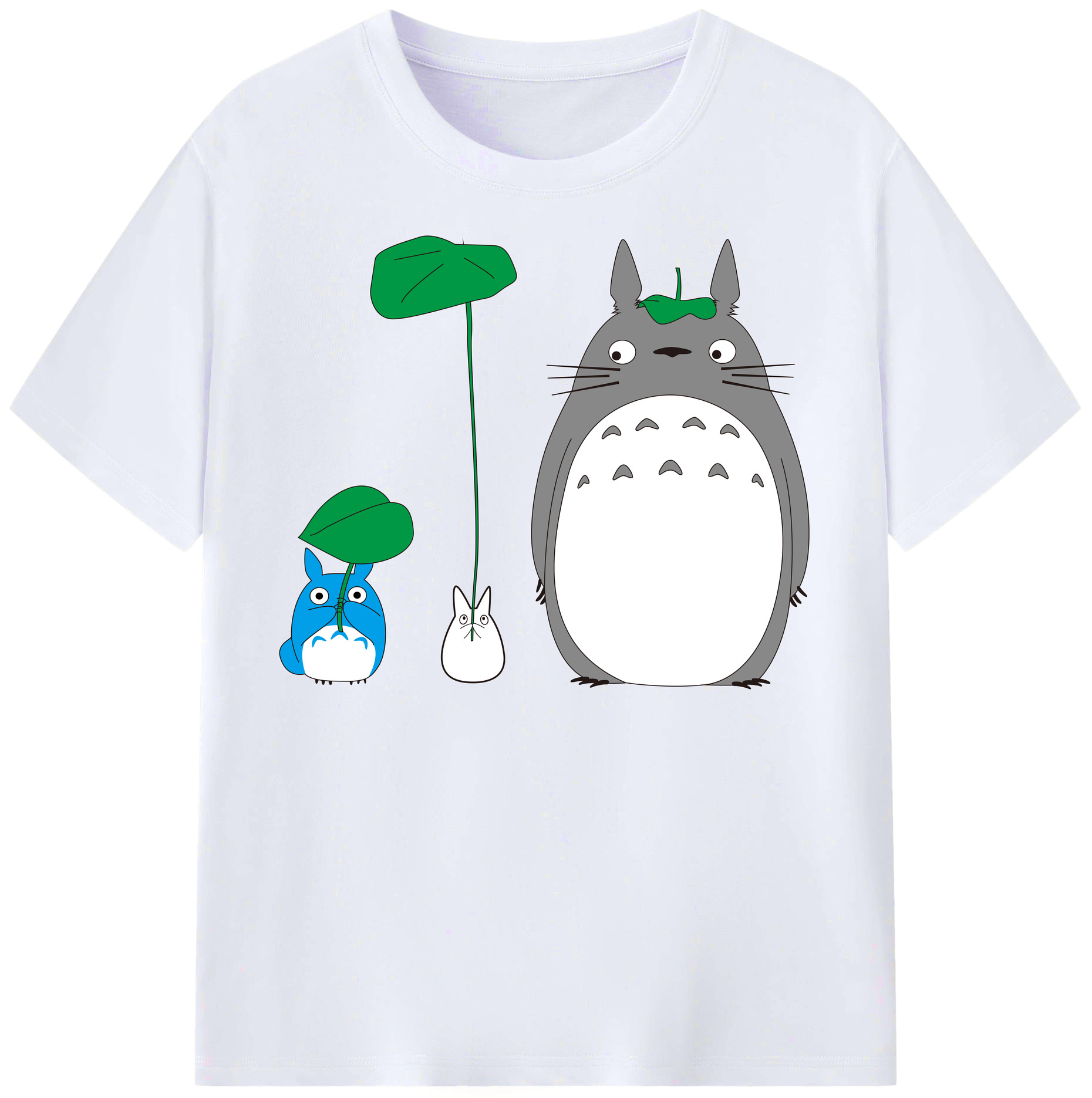 （画像用） となりのトトロ 草壁メイ 草壁サツキ My Neighbor Totoro Satsuki Kusakabe Mei Kusakabe レディースカジュアルプリントTシャツ（綿100％）