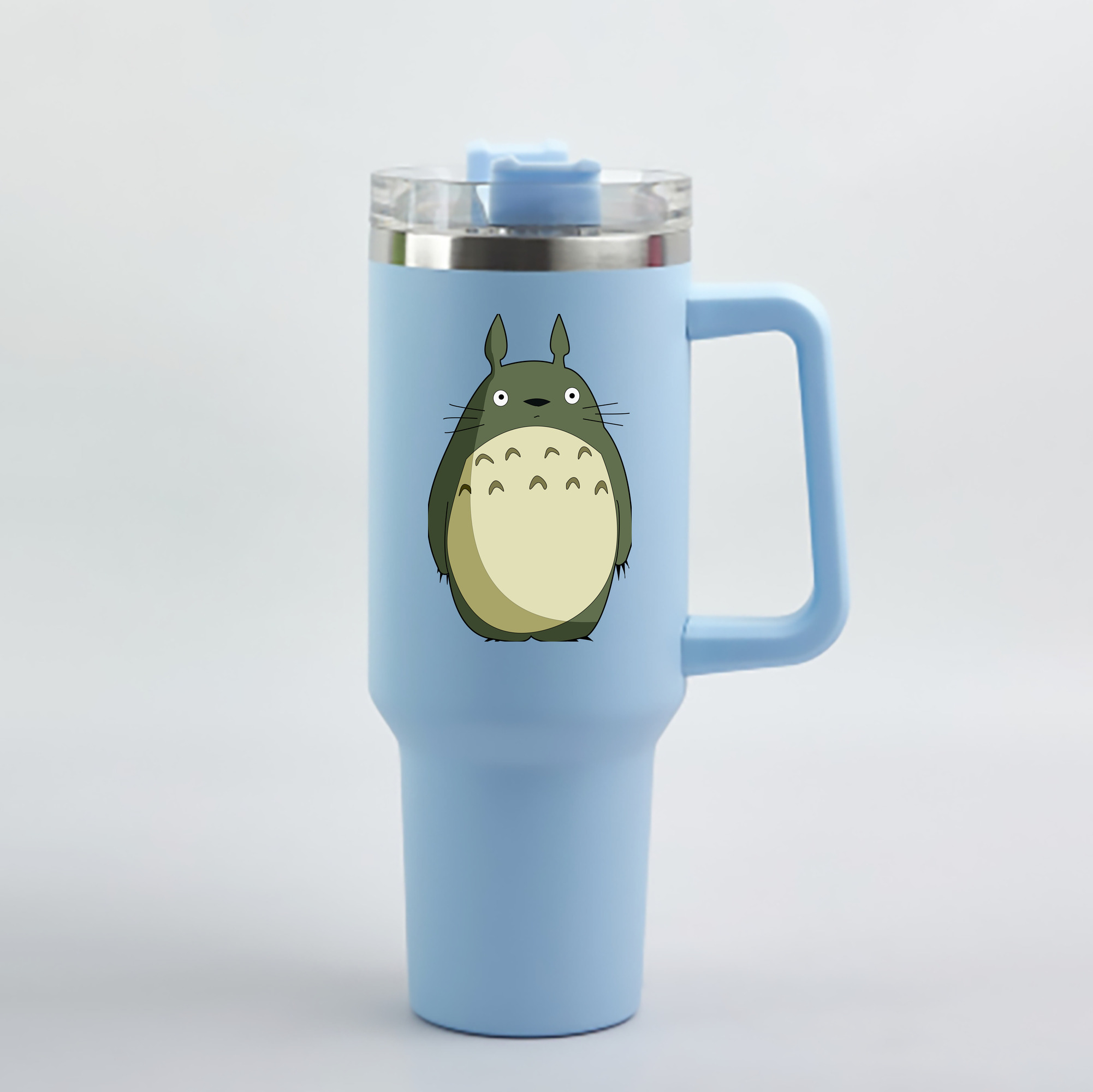 （画像用） となりのトトロ 草壁メイ 草壁サツキ My Neighbor Totoro Satsuki Kusakabe Mei Kusakabe 1200mL車用タンブラー - クリスタルステッカー（プラスチックストロー付き）