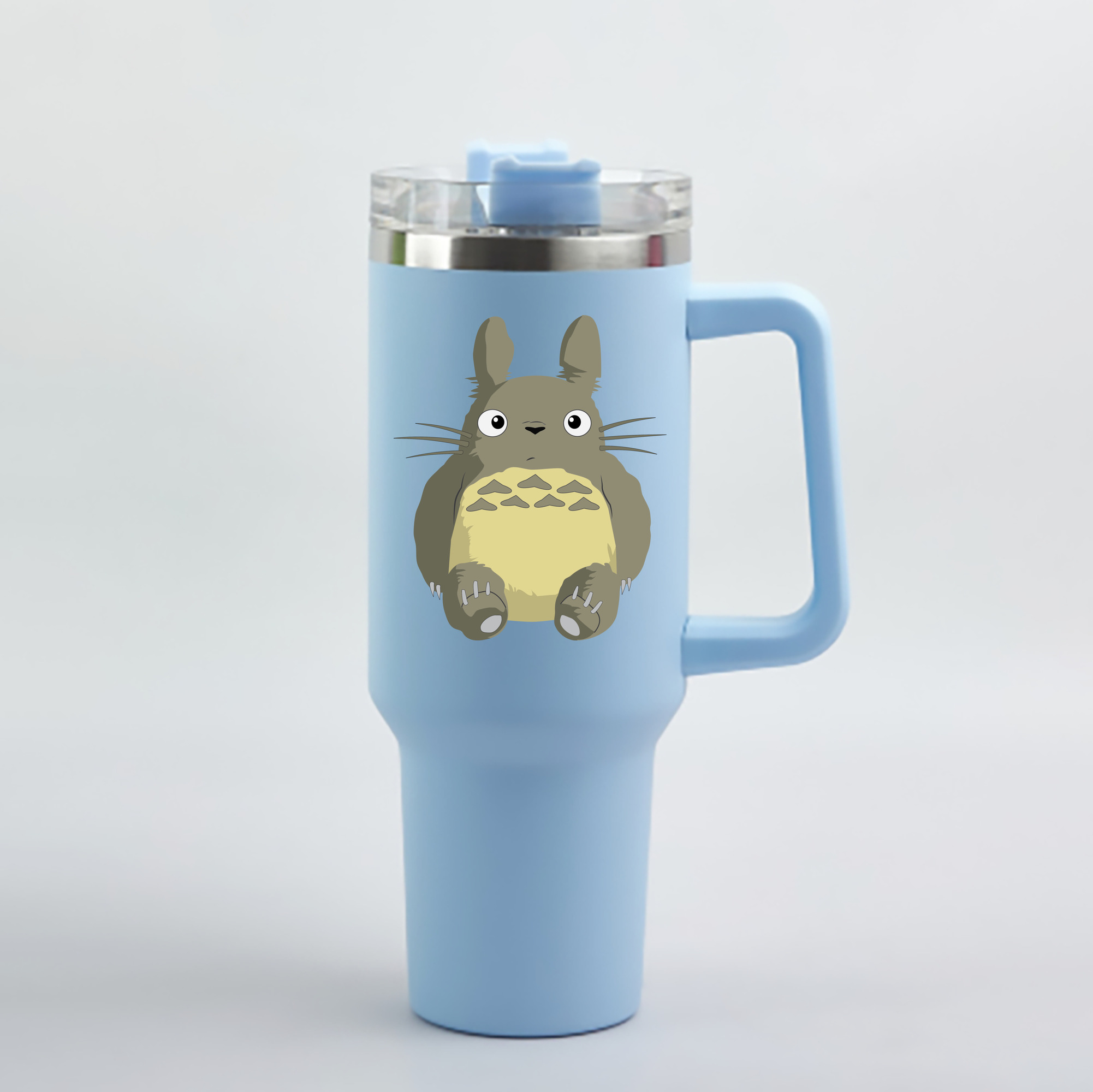 （画像用） となりのトトロ 草壁メイ 草壁サツキ My Neighbor Totoro Satsuki Kusakabe Mei Kusakabe 1200mL車用タンブラー - クリスタルステッカー（プラスチックストロー付き）
