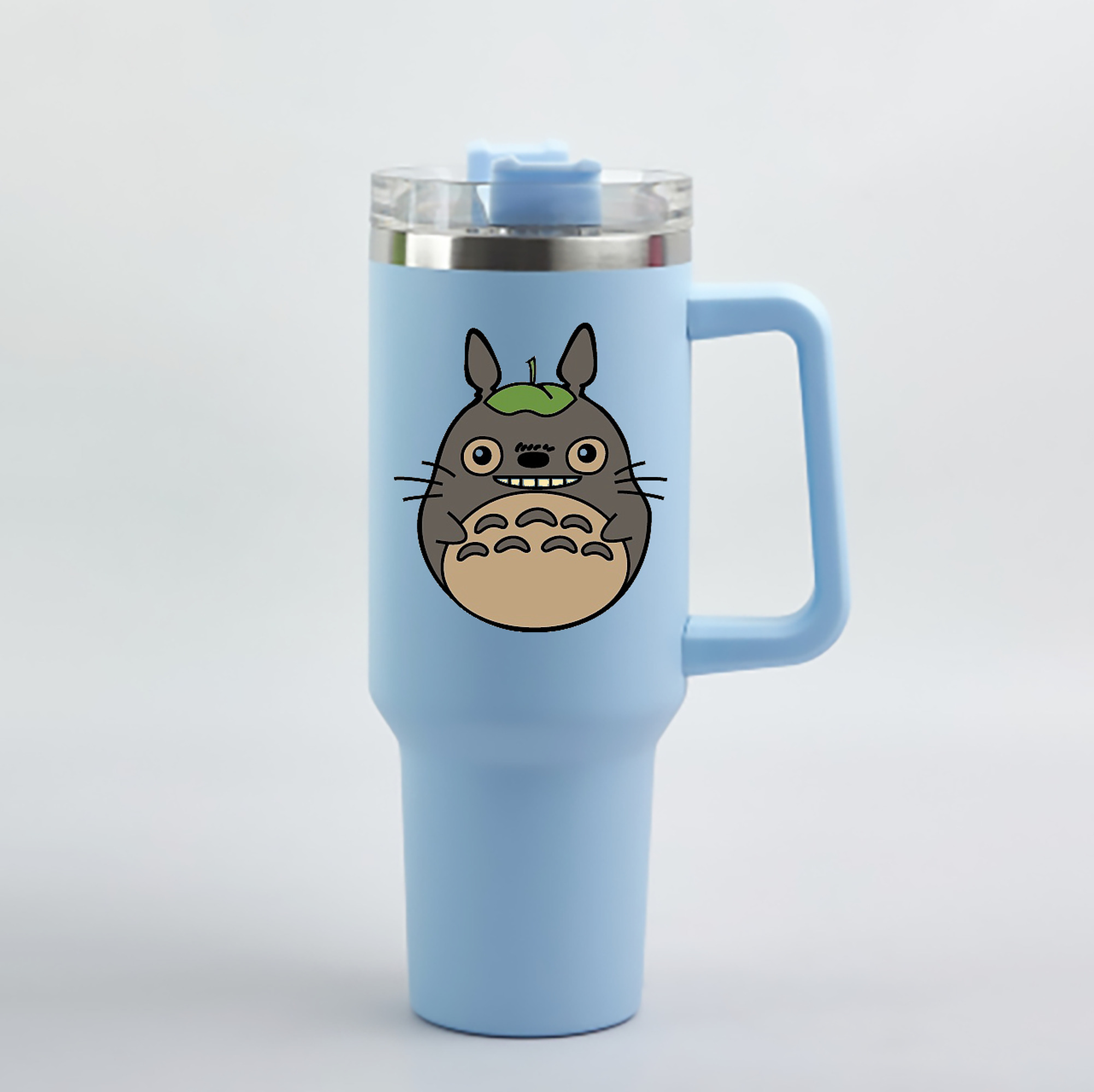 （画像用） となりのトトロ 草壁メイ 草壁サツキ My Neighbor Totoro Satsuki Kusakabe Mei Kusakabe 1200mL車用タンブラー - クリスタルステッカー（プラスチックストロー付き）