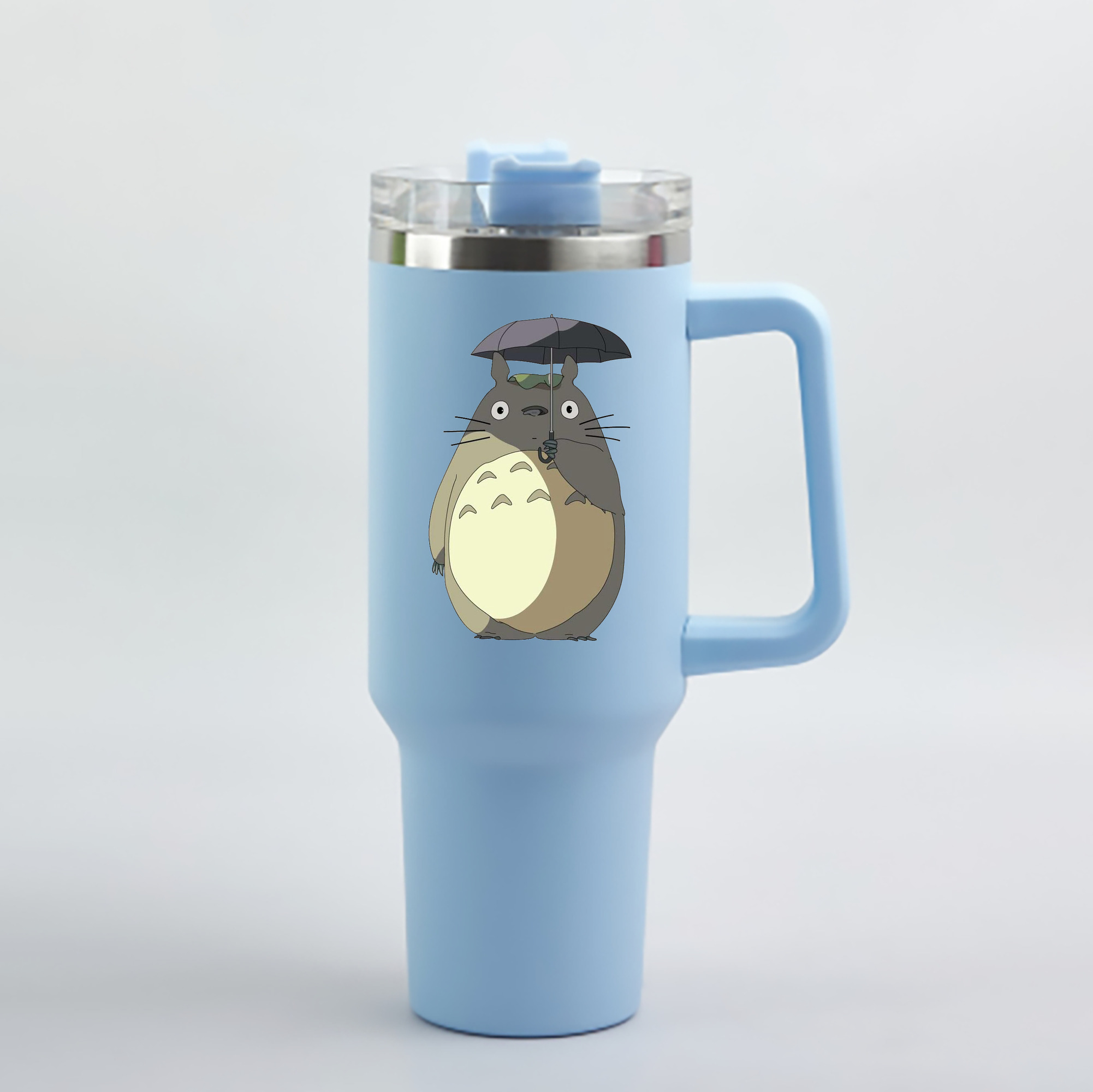 （画像用） となりのトトロ 草壁メイ 草壁サツキ My Neighbor Totoro Satsuki Kusakabe Mei Kusakabe 1200mL車用タンブラー - クリスタルステッカー（プラスチックストロー付き）
