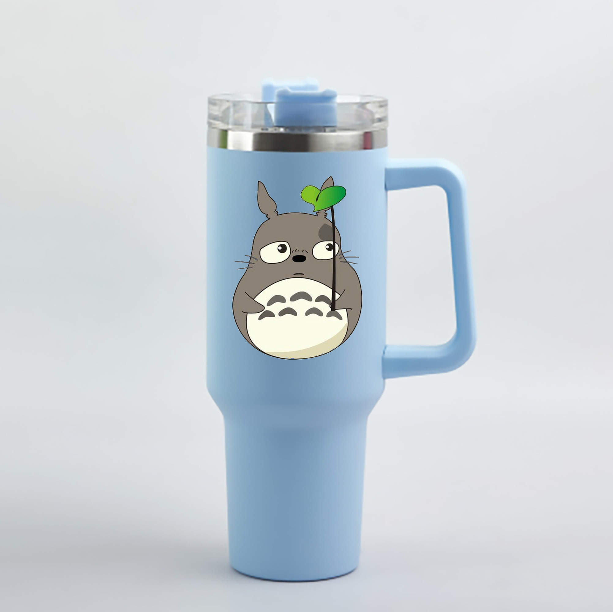 （画像用） となりのトトロ 草壁メイ 草壁サツキ My Neighbor Totoro Satsuki Kusakabe Mei Kusakabe 1200mL車用タンブラー - クリスタルステッカー（プラスチックストロー付き）