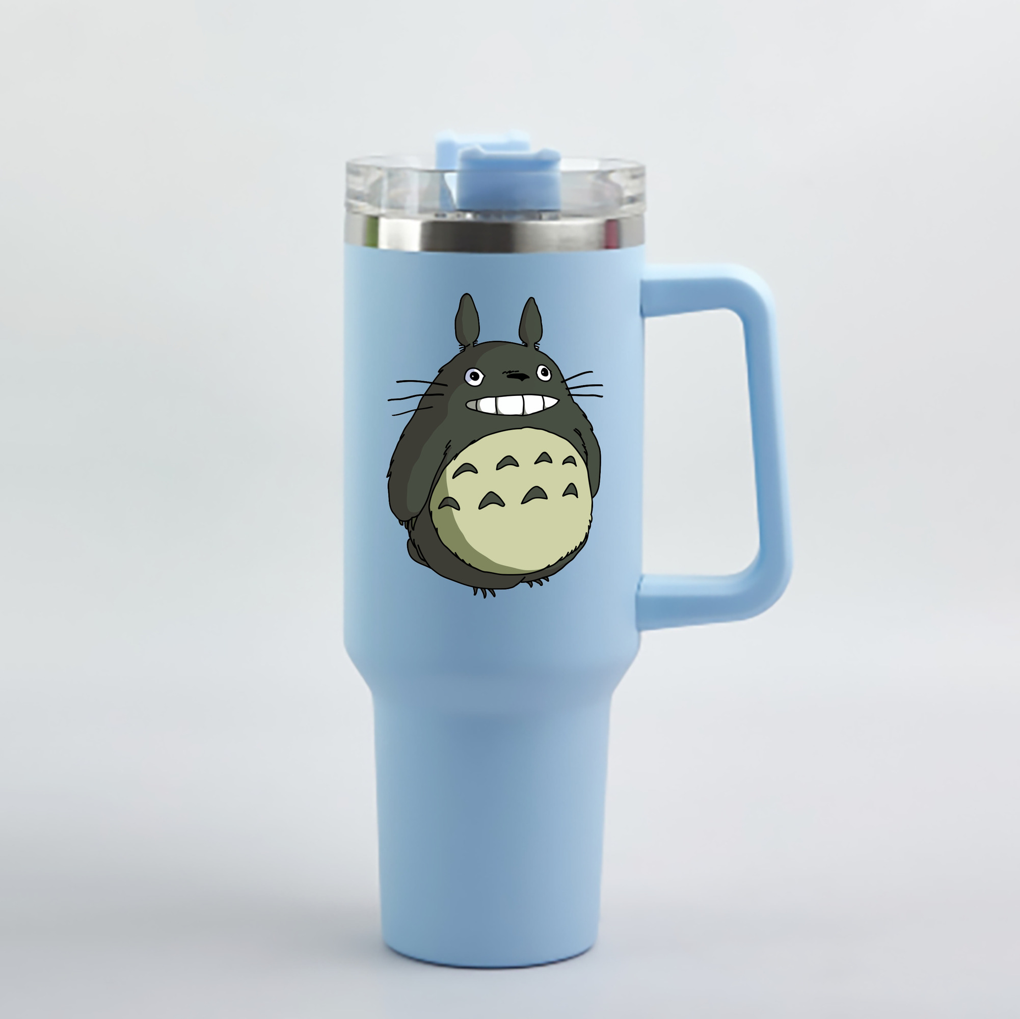 （画像用） となりのトトロ 草壁メイ 草壁サツキ My Neighbor Totoro Satsuki Kusakabe Mei Kusakabe 1200mL車用タンブラー - クリスタルステッカー（プラスチックストロー付き）