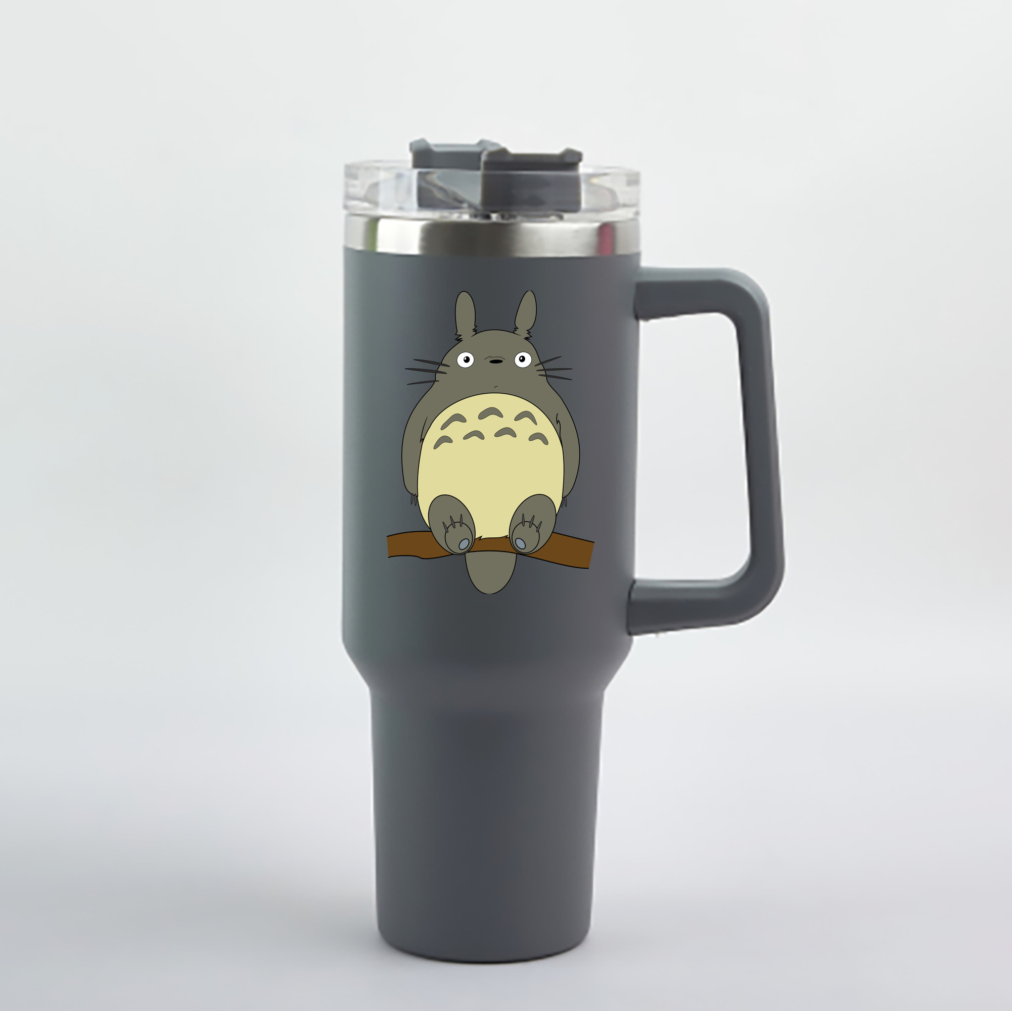 （画像用） となりのトトロ 草壁メイ 草壁サツキ My Neighbor Totoro Satsuki Kusakabe Mei Kusakabe 1200mL車用タンブラー - クリスタルステッカー（プラスチックストロー付き）