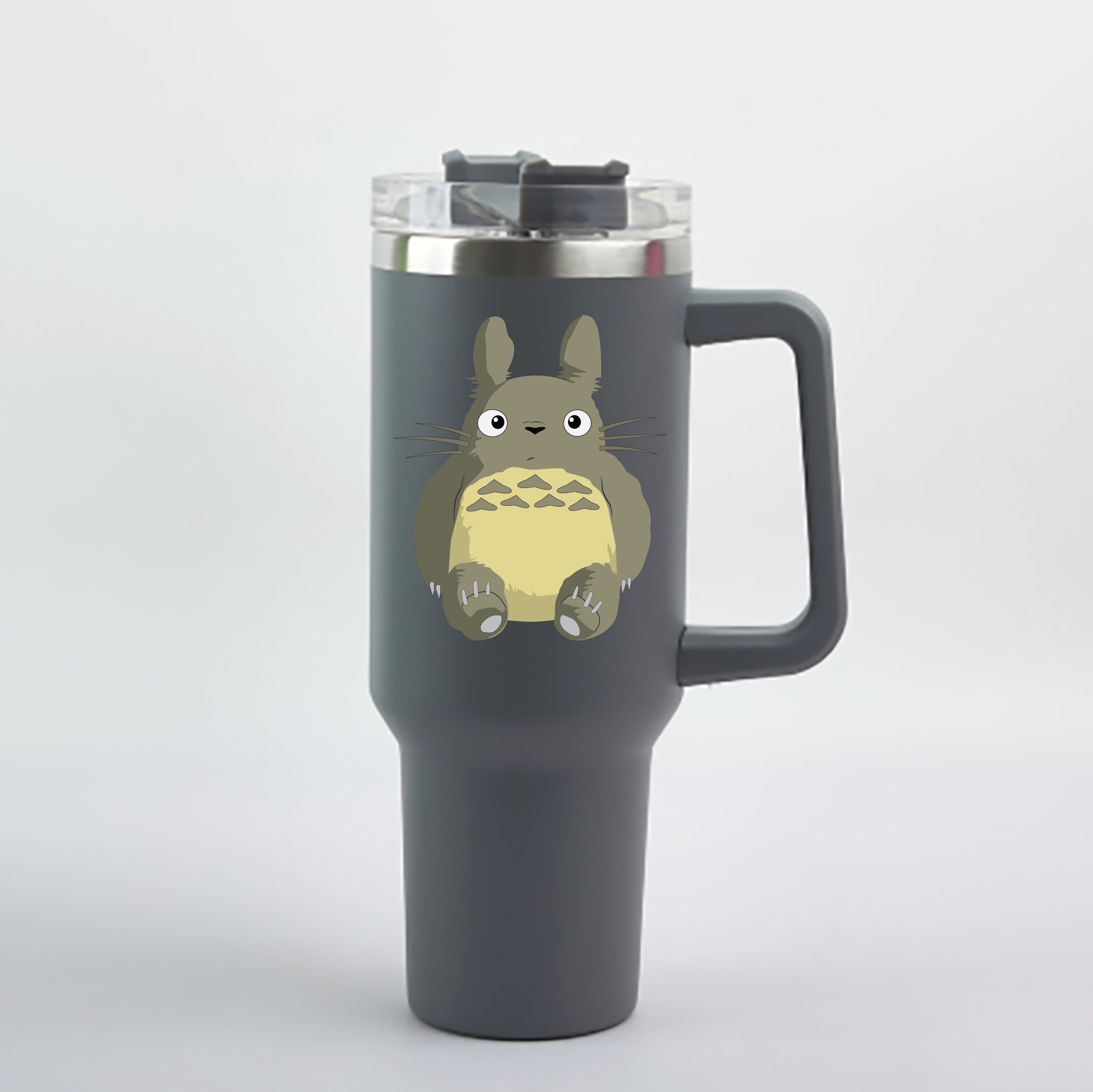 （画像用） となりのトトロ 草壁メイ 草壁サツキ My Neighbor Totoro Satsuki Kusakabe Mei Kusakabe 1200mL車用タンブラー - クリスタルステッカー（プラスチックストロー付き）
