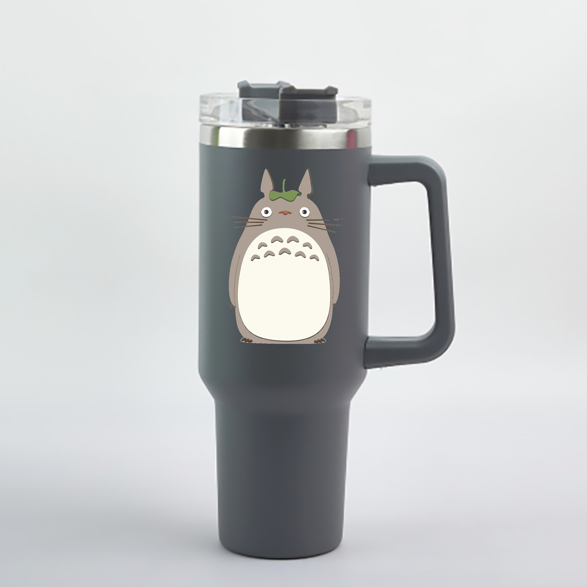 （画像用） となりのトトロ 草壁メイ 草壁サツキ My Neighbor Totoro Satsuki Kusakabe Mei Kusakabe 1200mL車用タンブラー - クリスタルステッカー（プラスチックストロー付き）